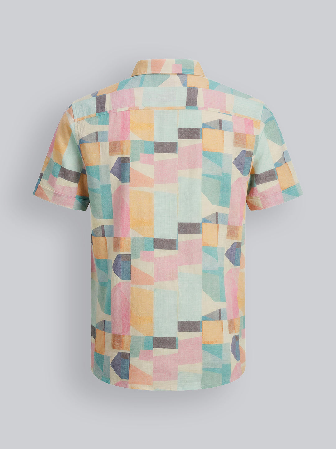 Boys Geometric Print Cotton Shirt