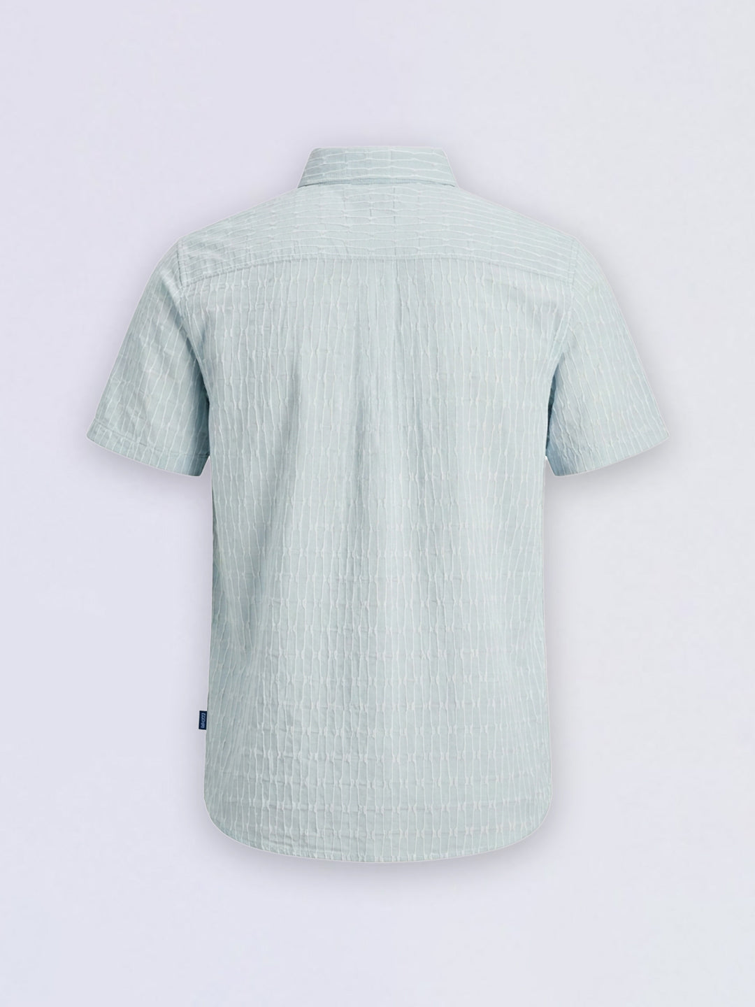 Boys Blue Dobby Short Sleeves Shirt