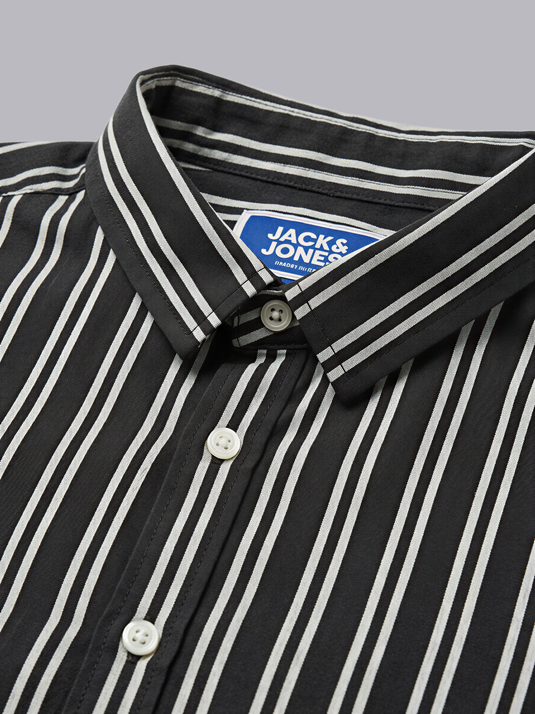 Boys Black Striped Shirt