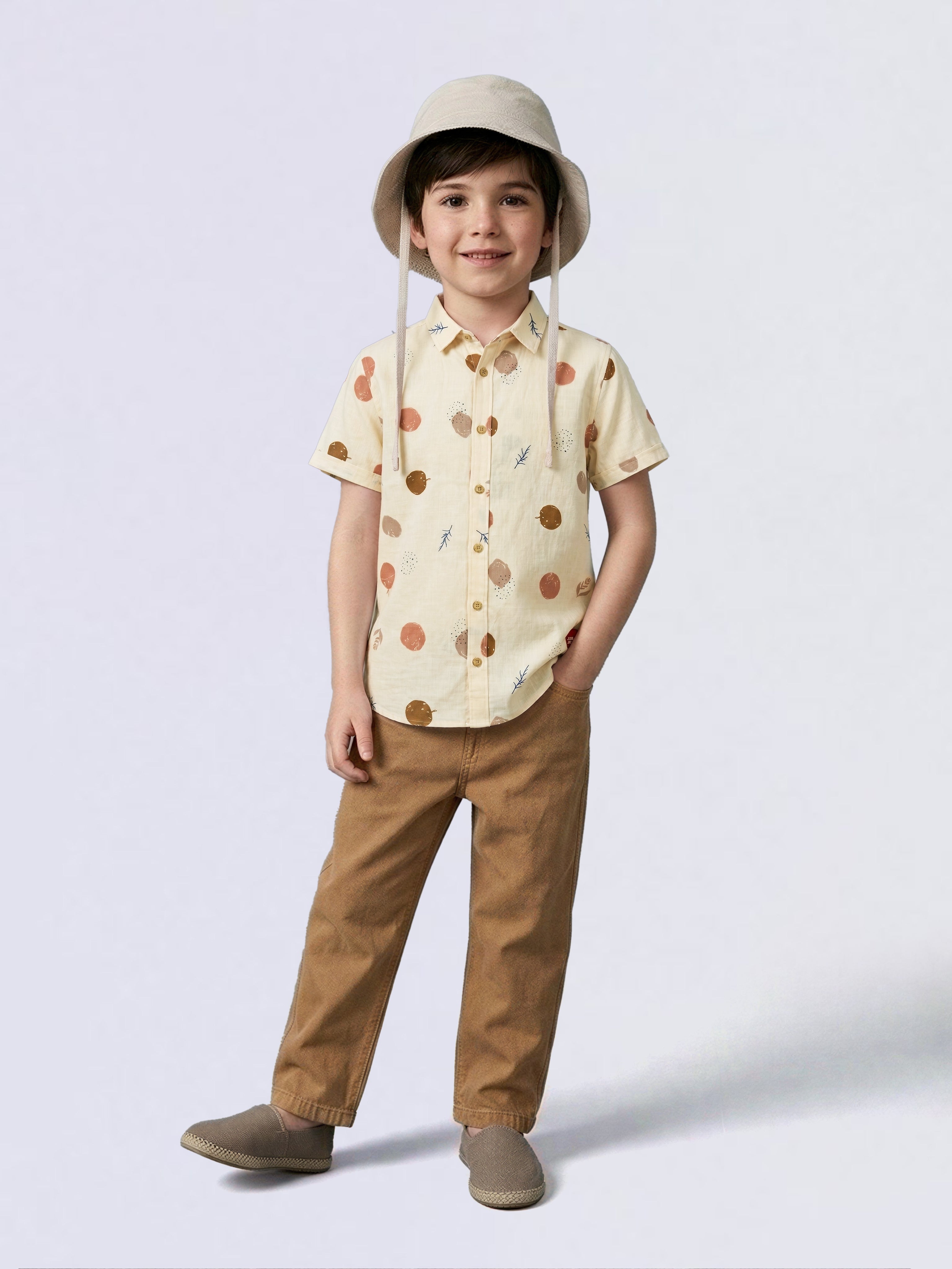Boys Printed Short Sleeves Shirt
