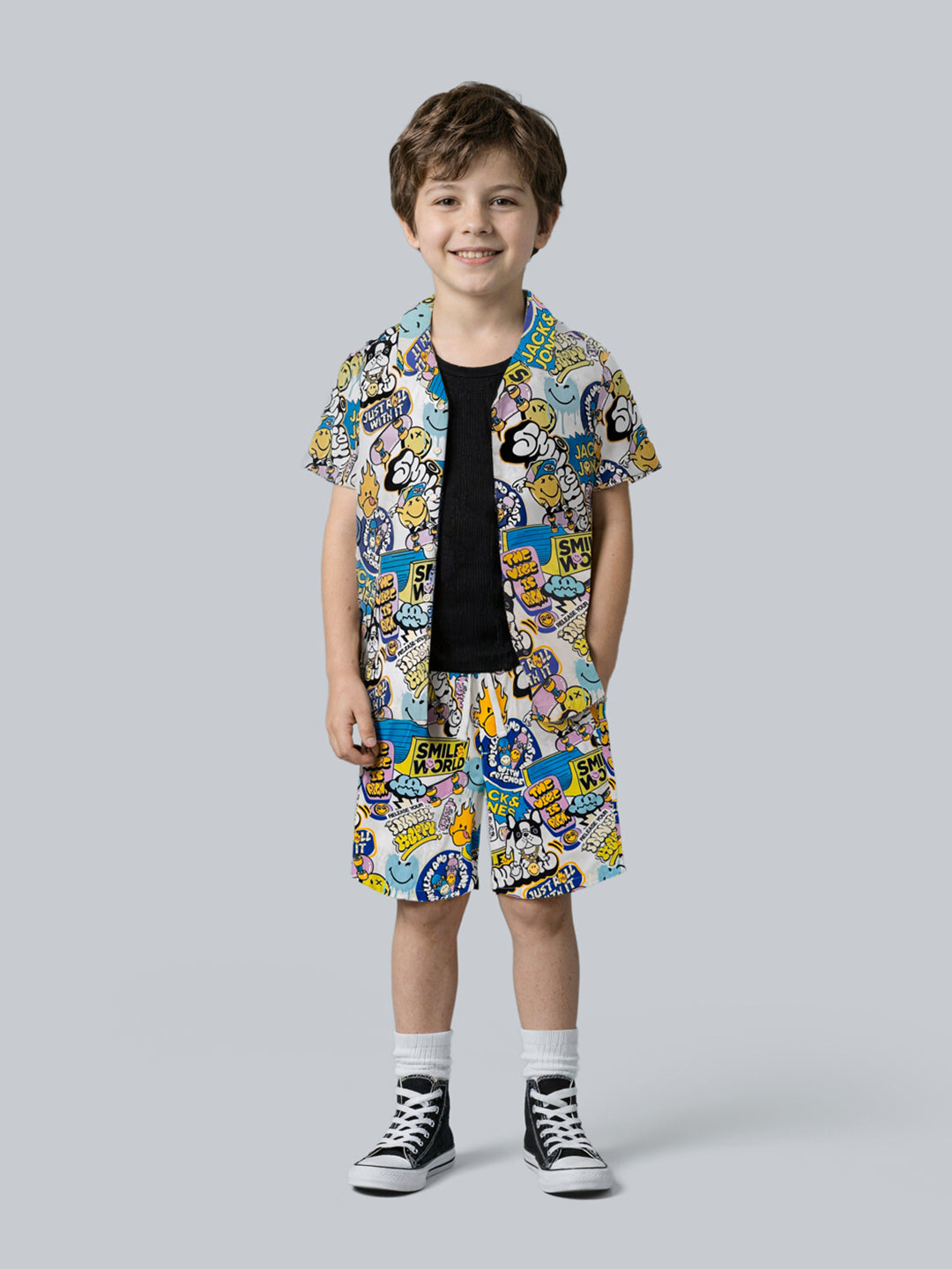 Boys SmileyWorld Printed Shirt