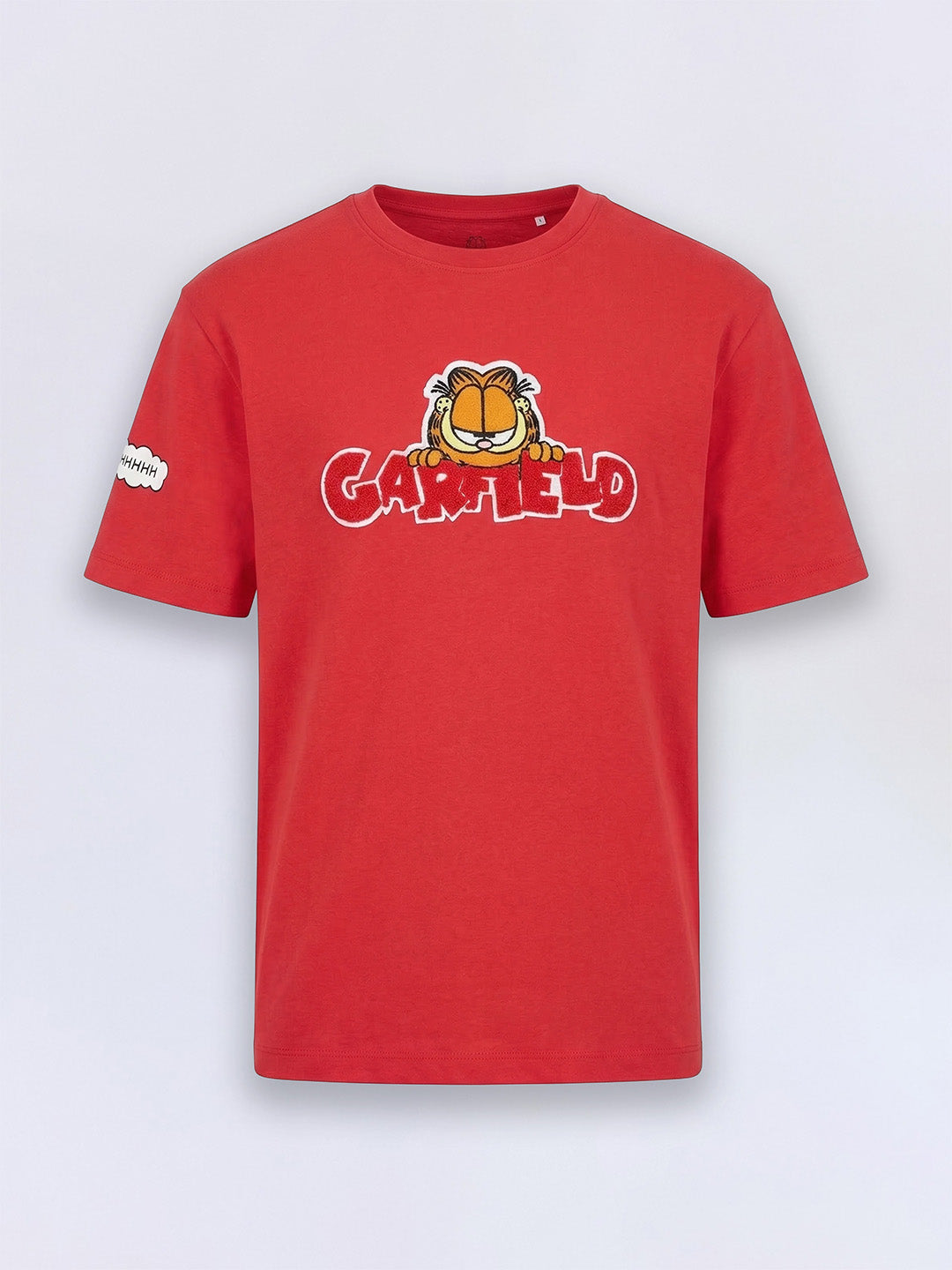 Boys Red Garfield Printed Oversized T-shirt
