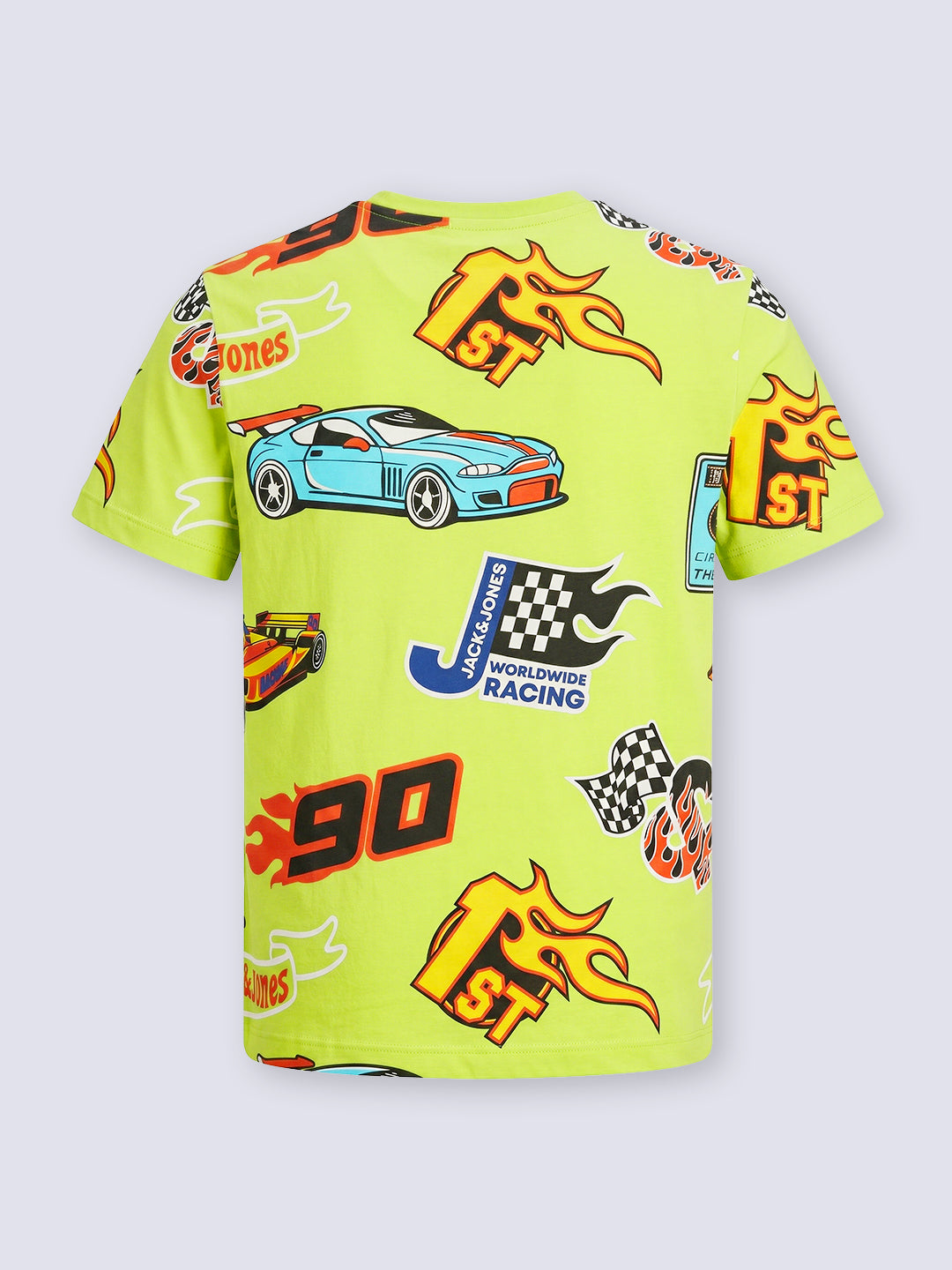 Boys Racing Print Cotton T-shirt