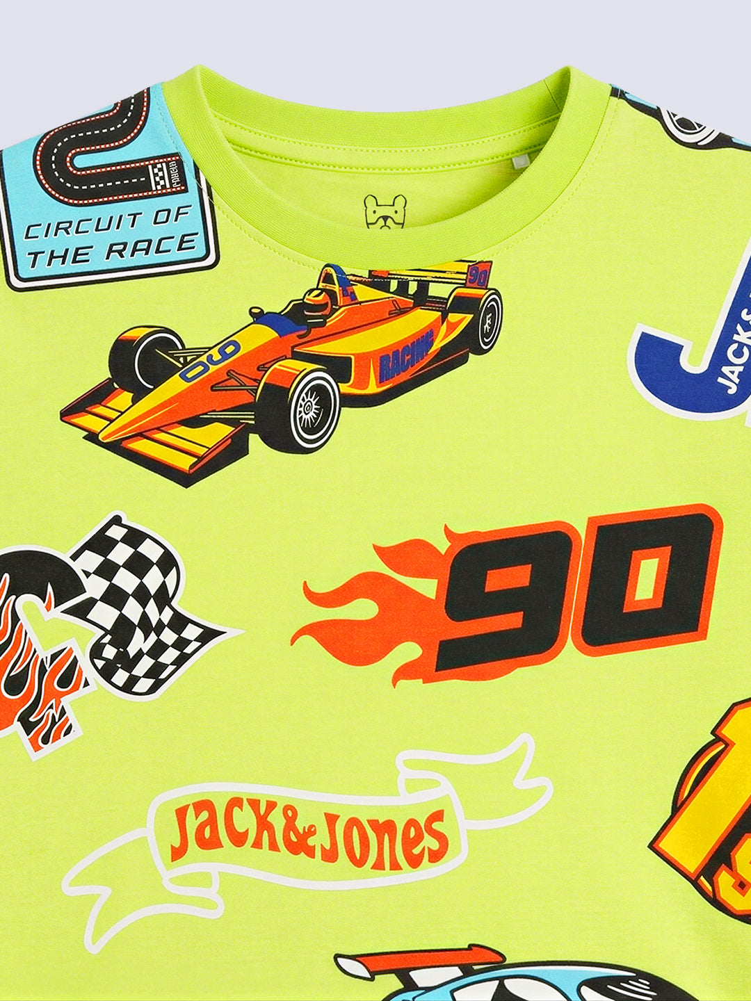 Boys Racing Print Cotton T-shirt