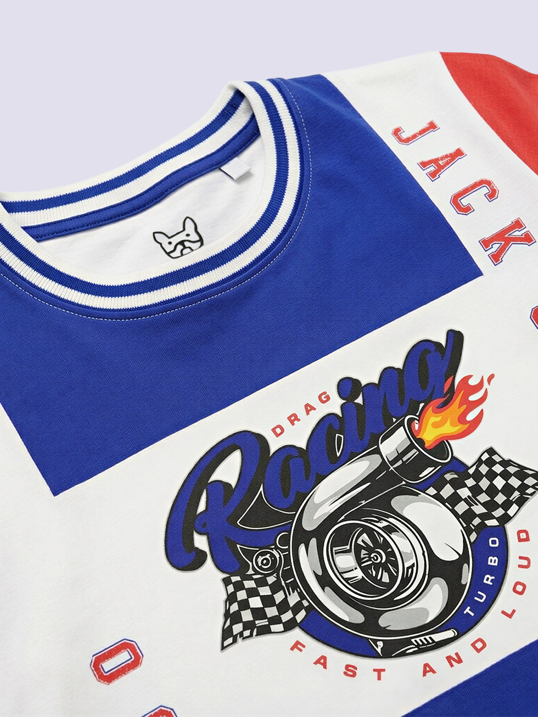 Boys Colourblocked Printed T-shirt