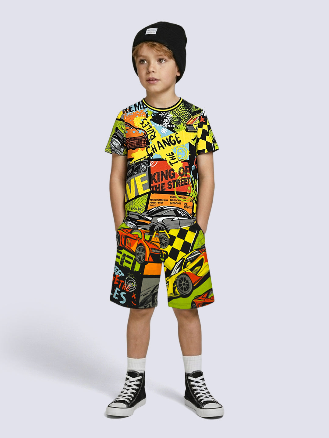 Boys Racing Graffiti Artwork T-shirt