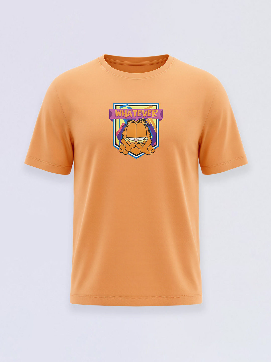 Boys Orange Garfield Print Oversized T-shirt