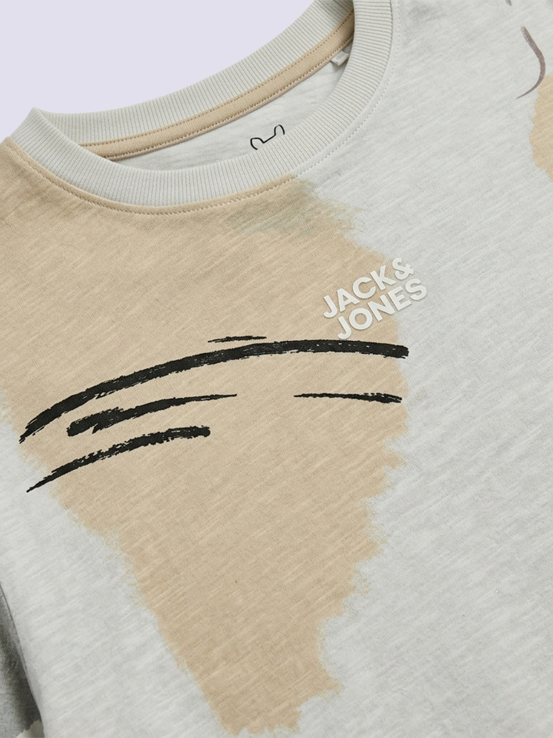 Boys White Printed Oversized T-shirt