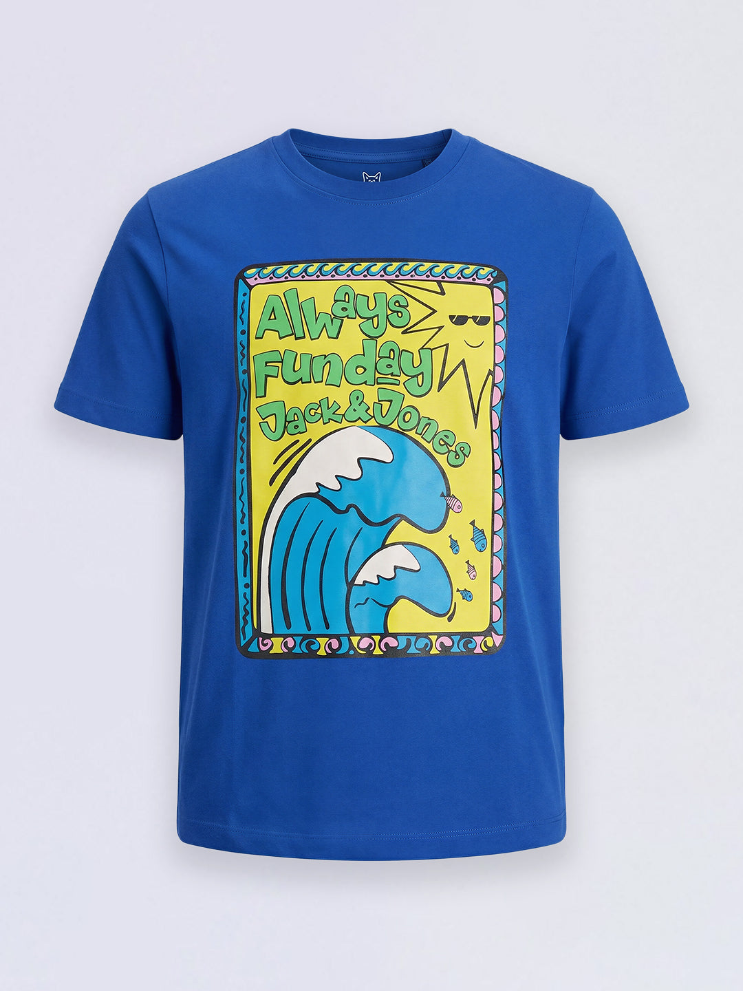 Boys Dark Blue Graphic Print T-Shirt