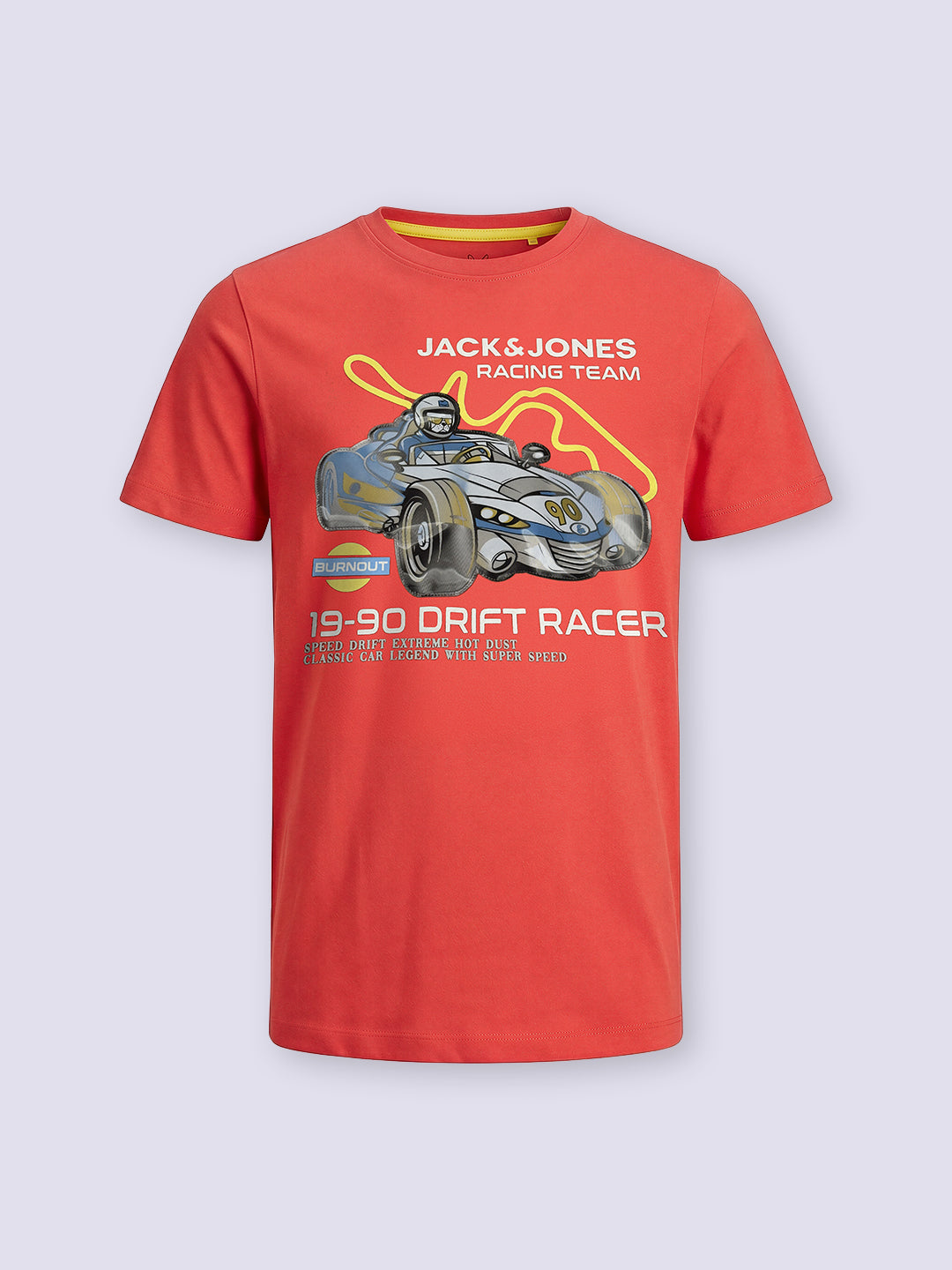 Boys Racer Car Print Cotton T-shirt