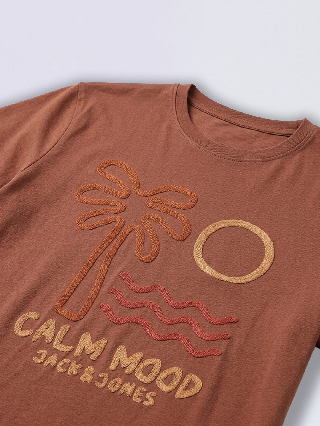 Boys Embroidered Print Cotton T-shirt