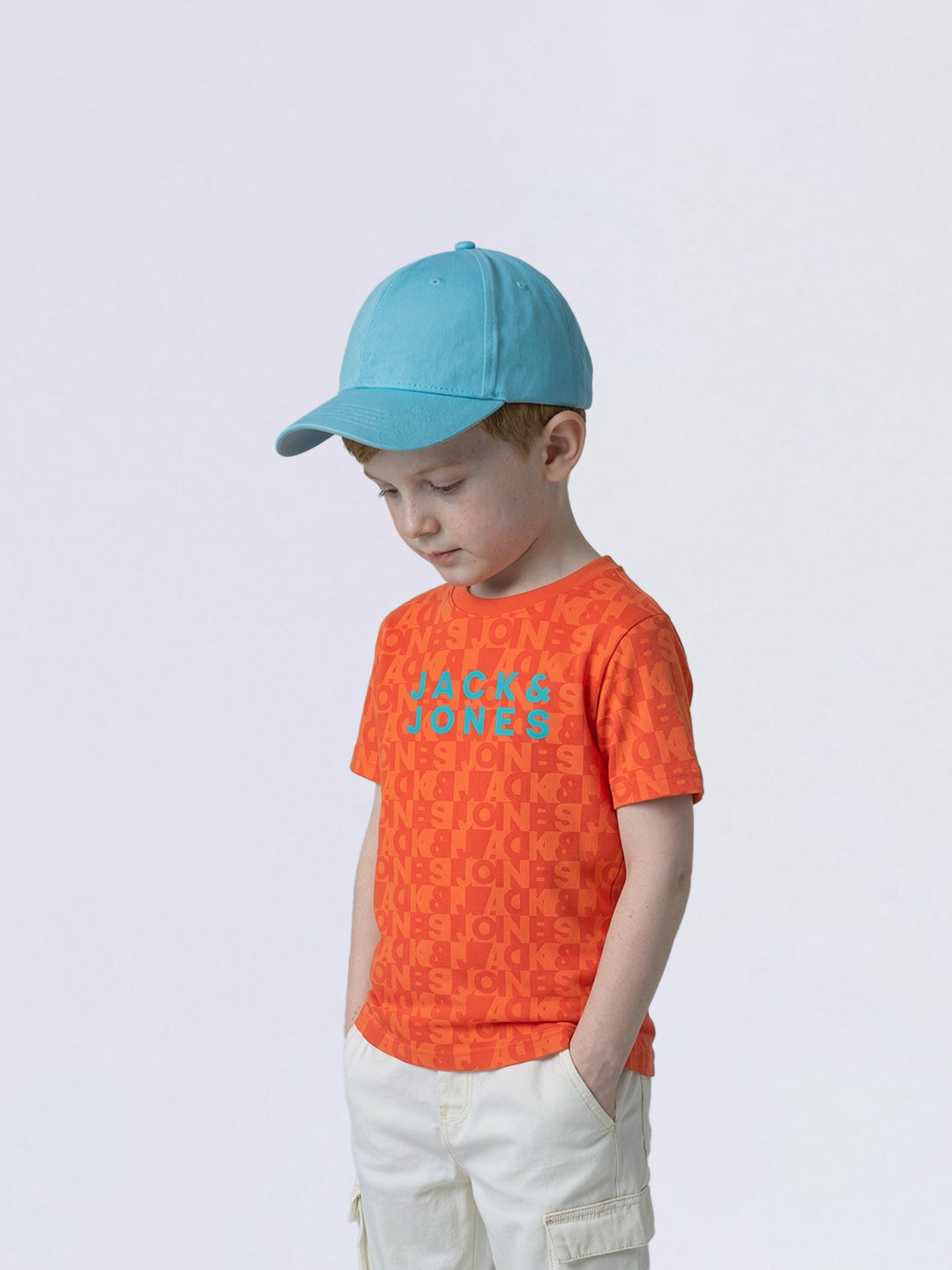 Boys Red Typographic Print T-shirt