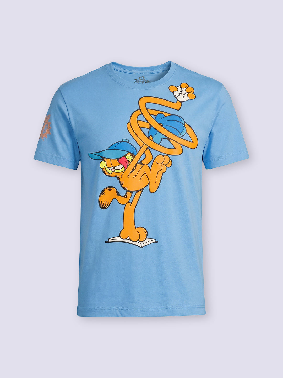 Boys Blue Garfield Print Oversized T-shirt