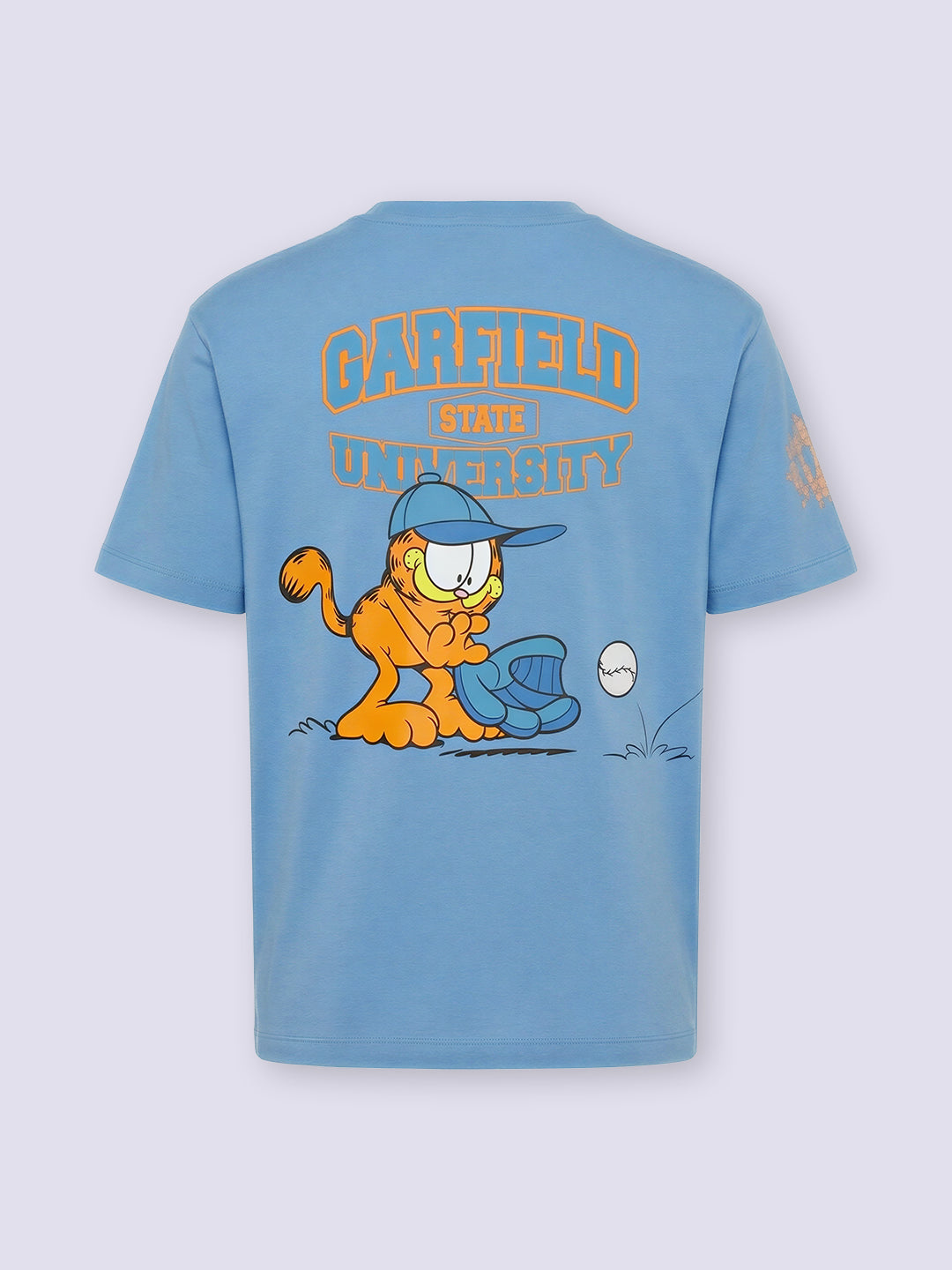 Boys Blue Garfield Print Oversized T-shirt