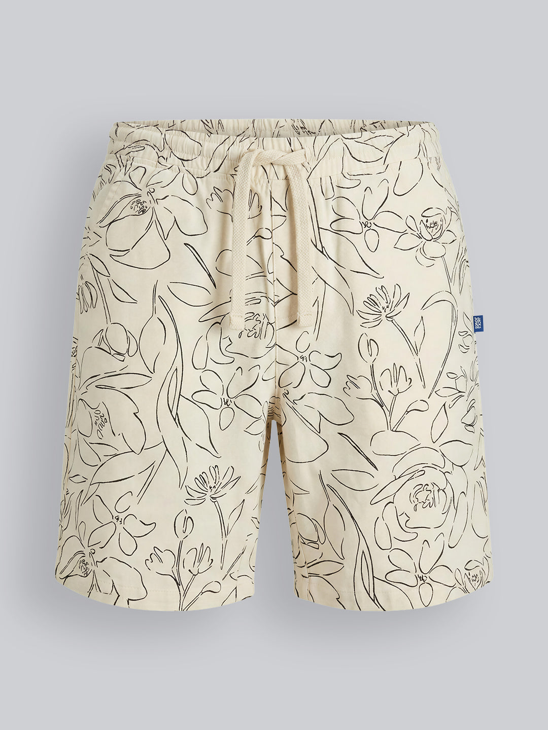 Boys Floral Drawstring Shorts