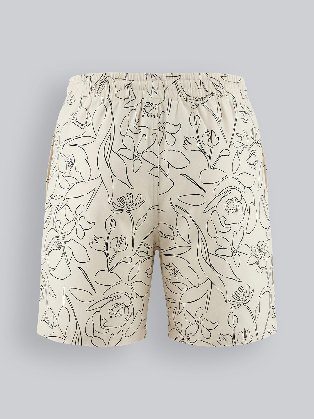 Boys Floral Drawstring Shorts
