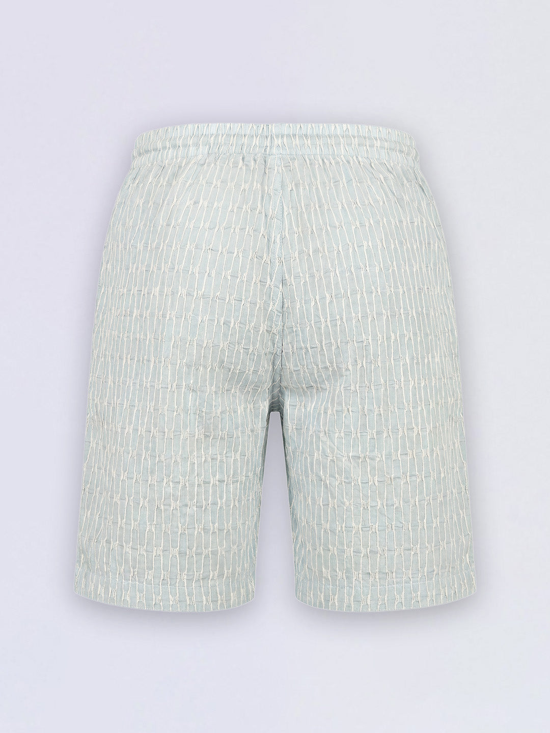Boys Blue Textured Shorts