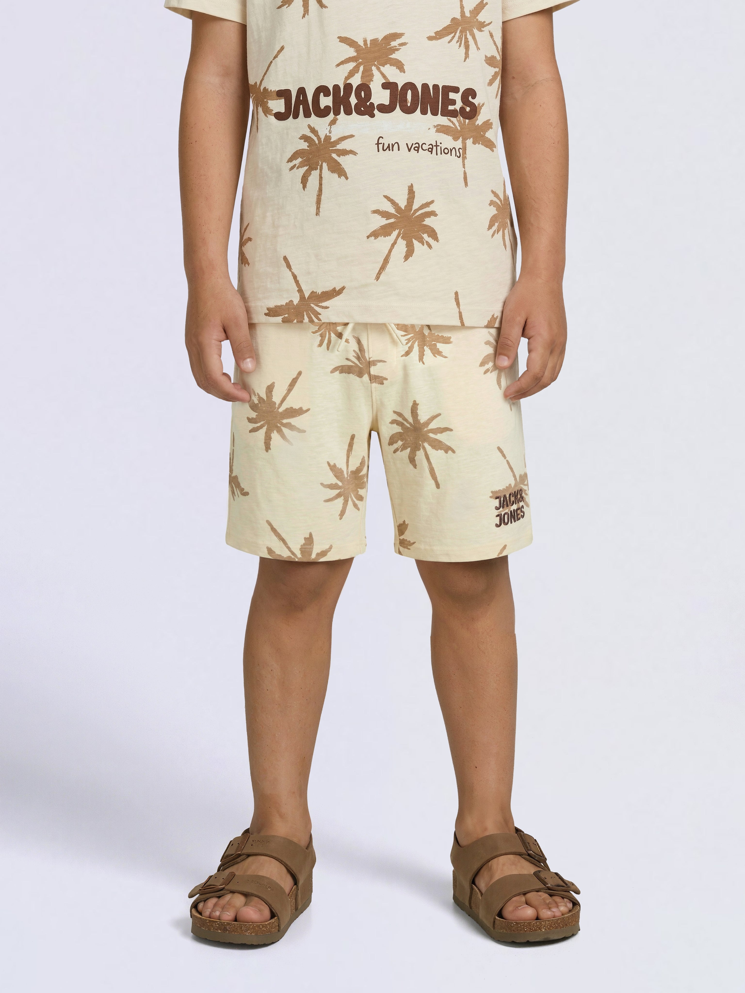 Boys Palm Tree Printed Shorts