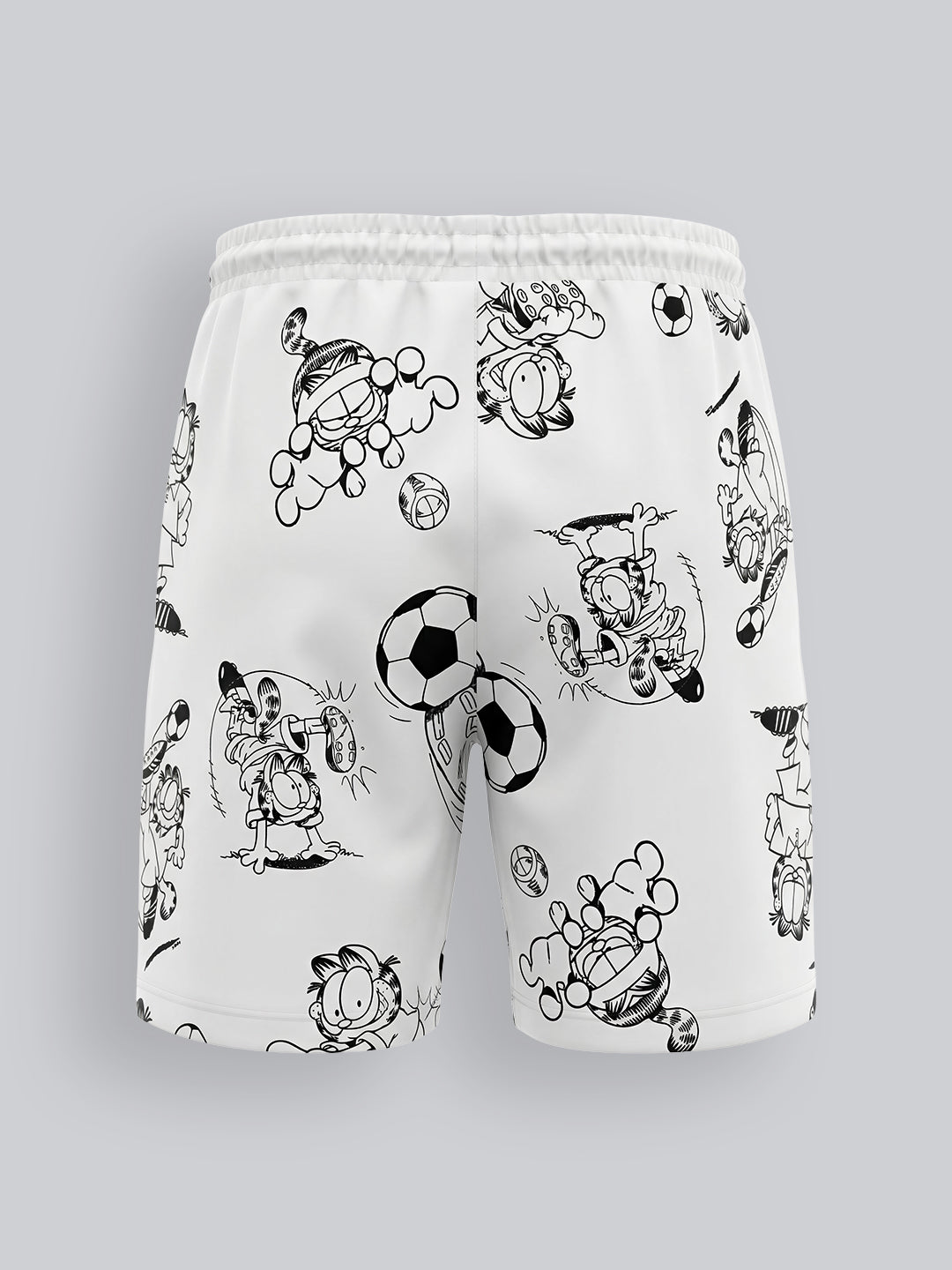 Boys Garfield Print Casual Shorts