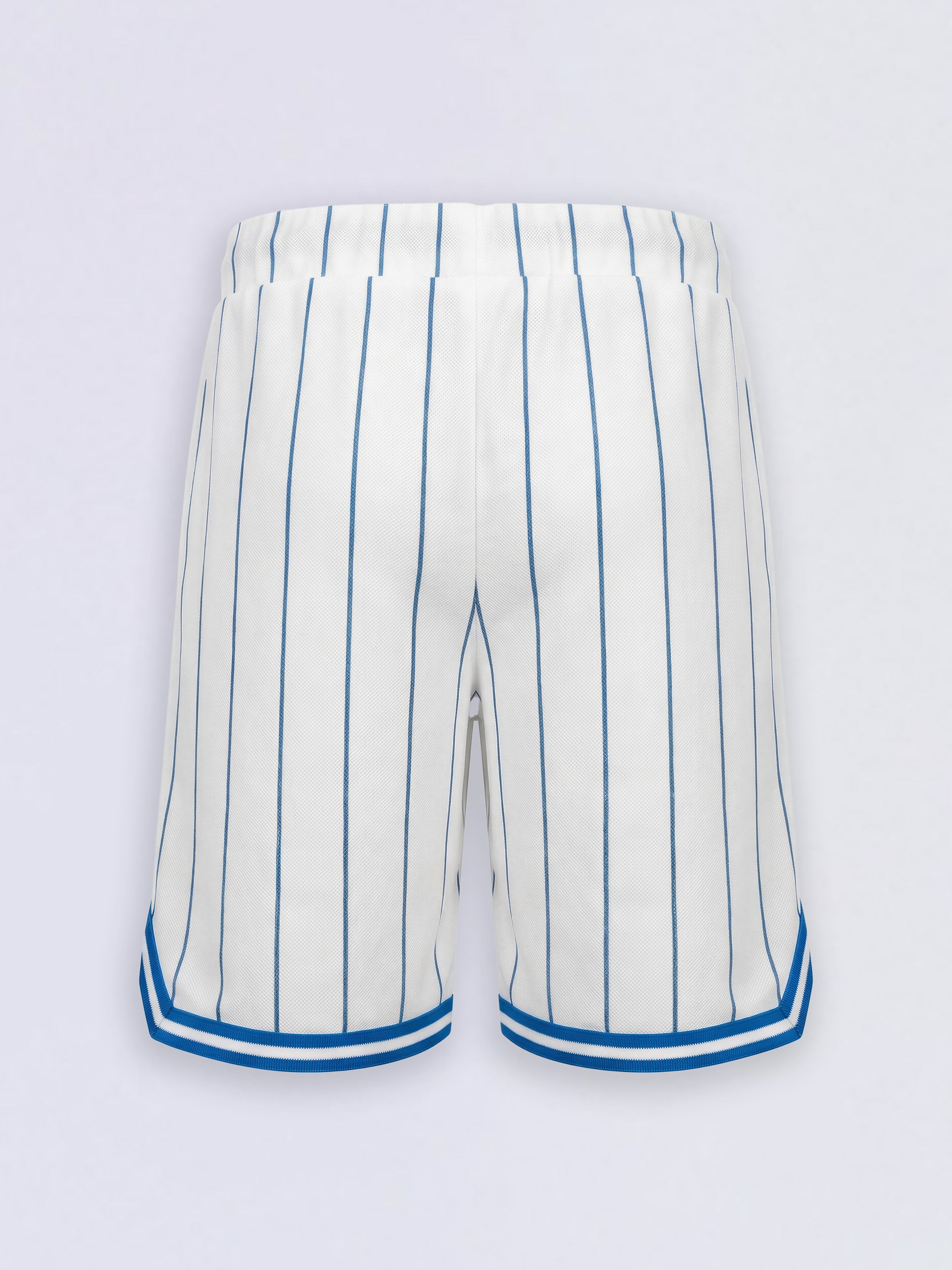 Boys White Striped Shorts