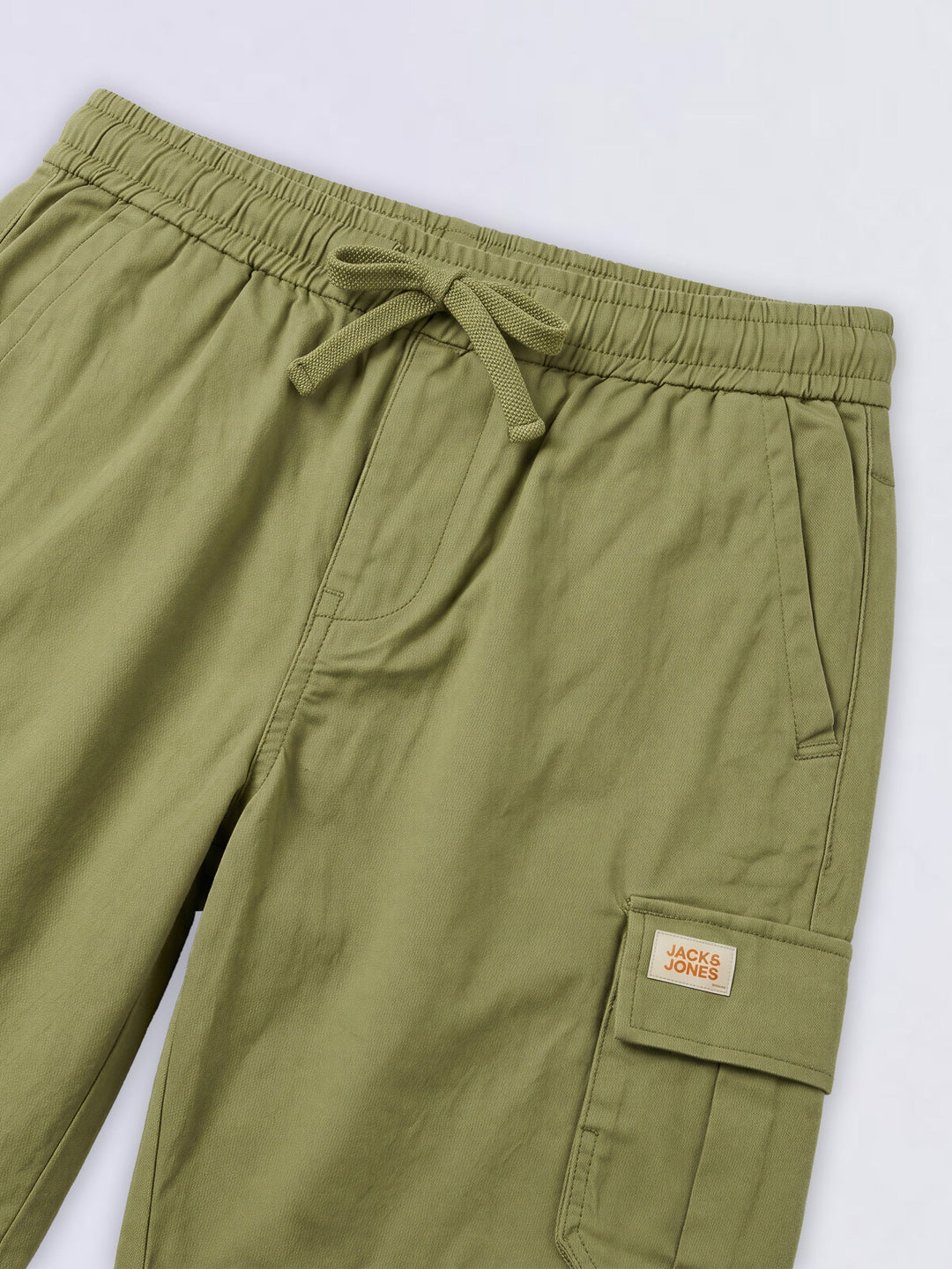 Boys Green 4 Pocket Cargo Shorts