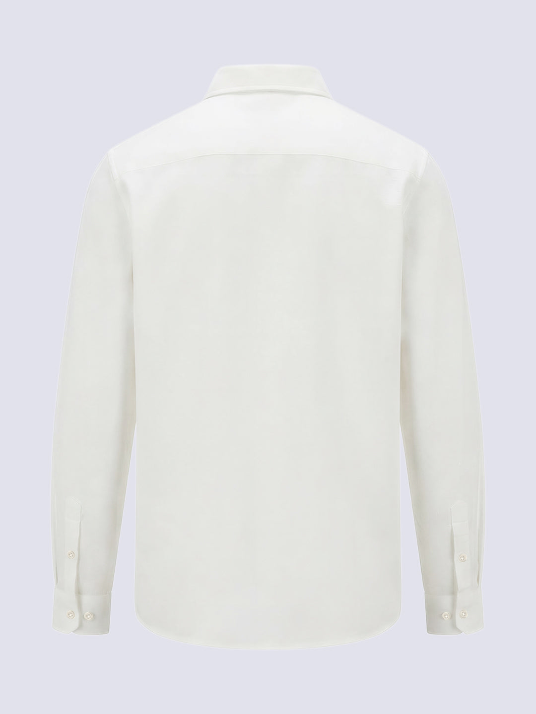 Boys Linen Blend Regular Fit Shirt - Off-White