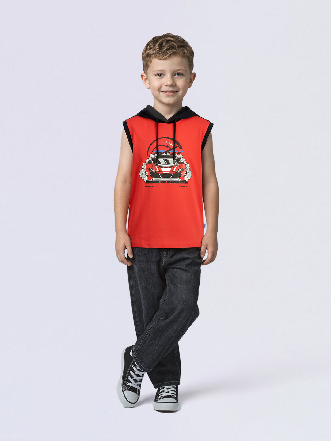 Boys Printed Hooded T-shirt