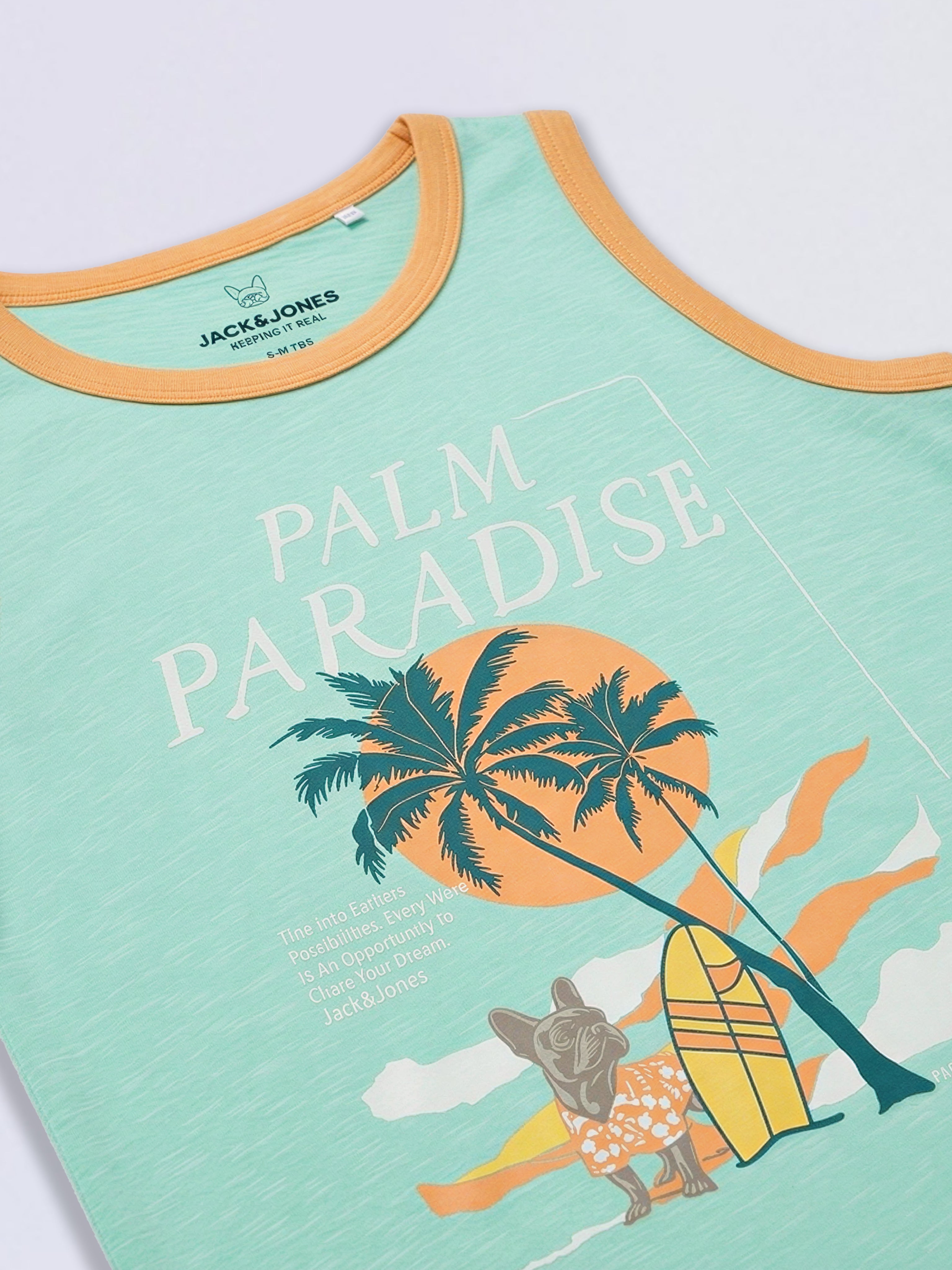 Boys Tropical Print Sleeveless T-shirt