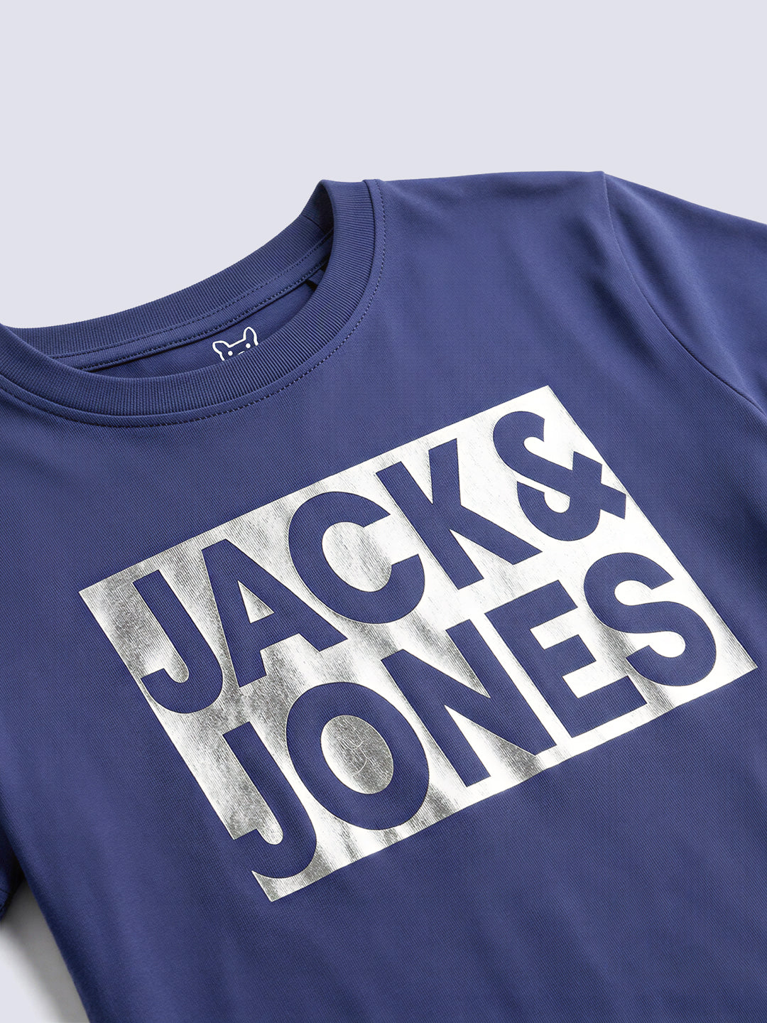 Boys Blue Logo Print T-shirt