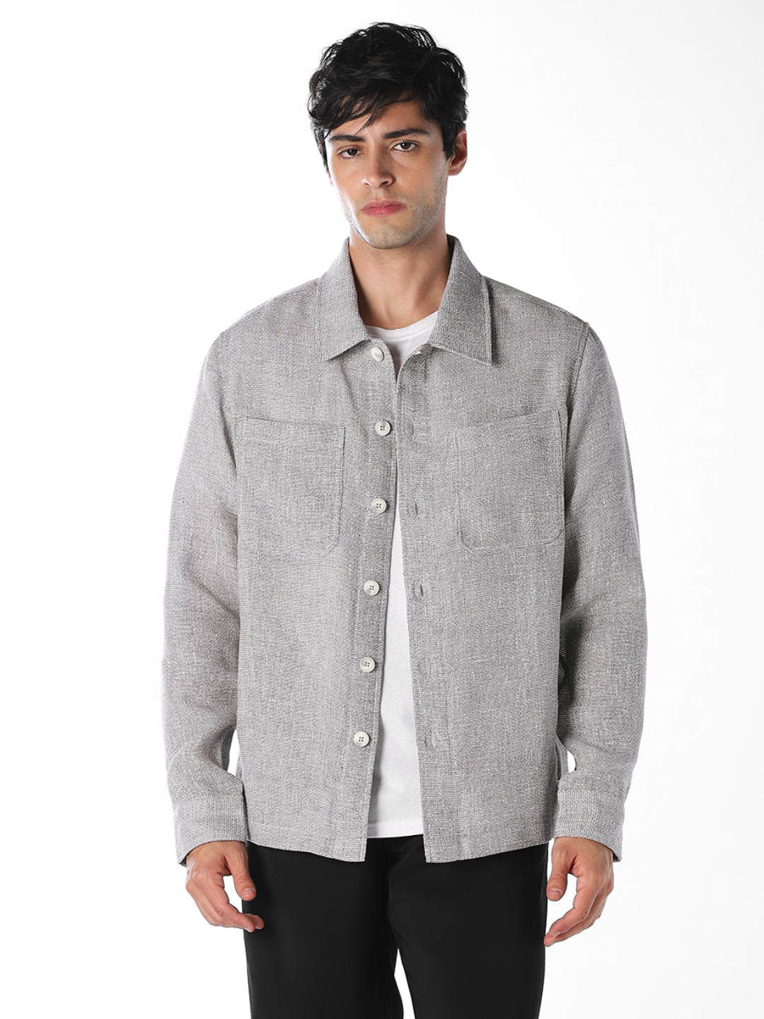 Dobby Cotton Overshirt