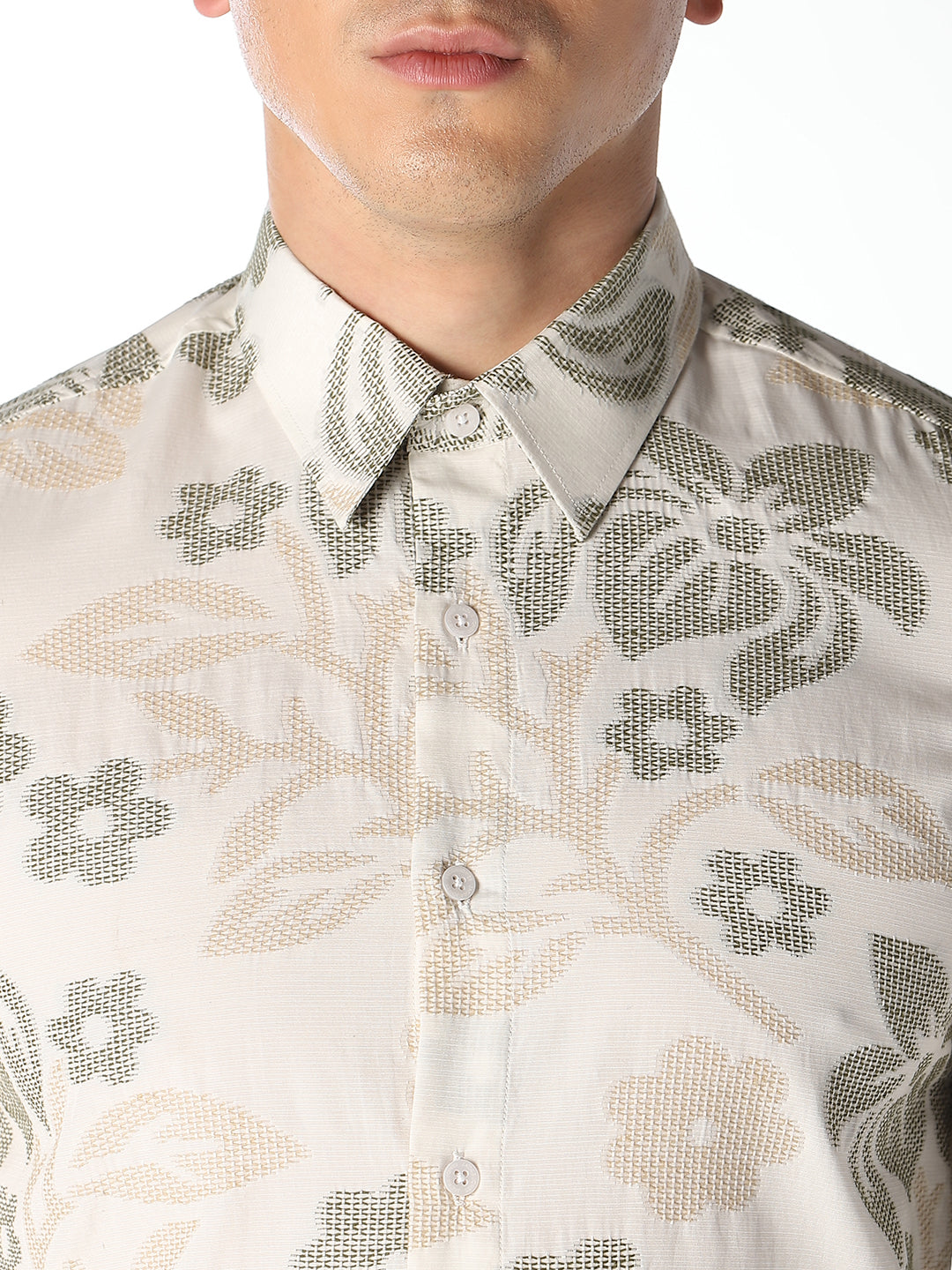 Floral Print Slim Fit Shirt