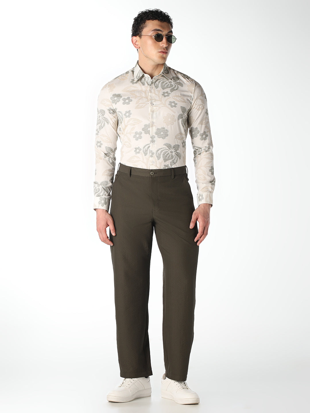 Floral Print Slim Fit Shirt