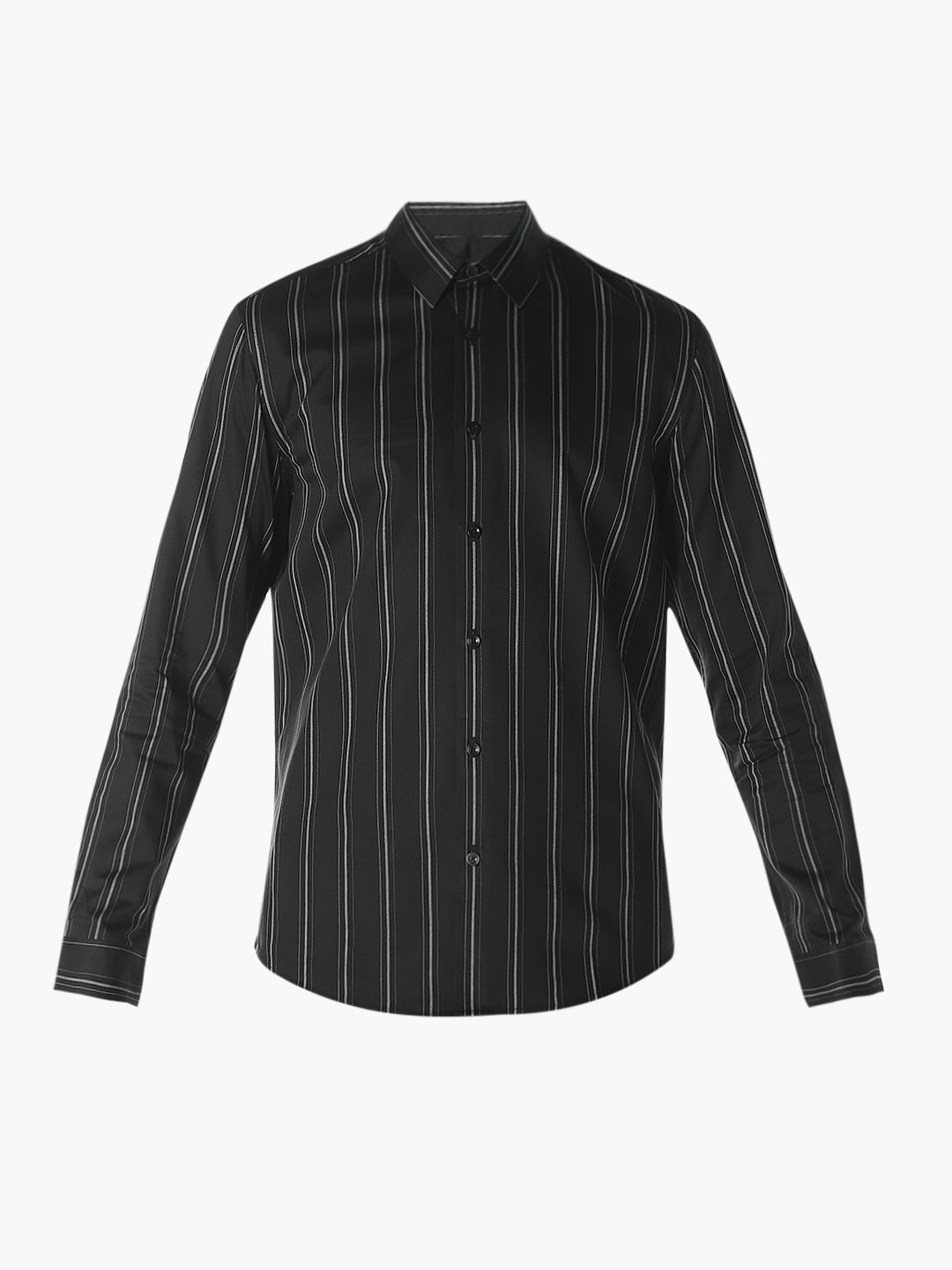 Striped Cotton Slim Fit Shirt