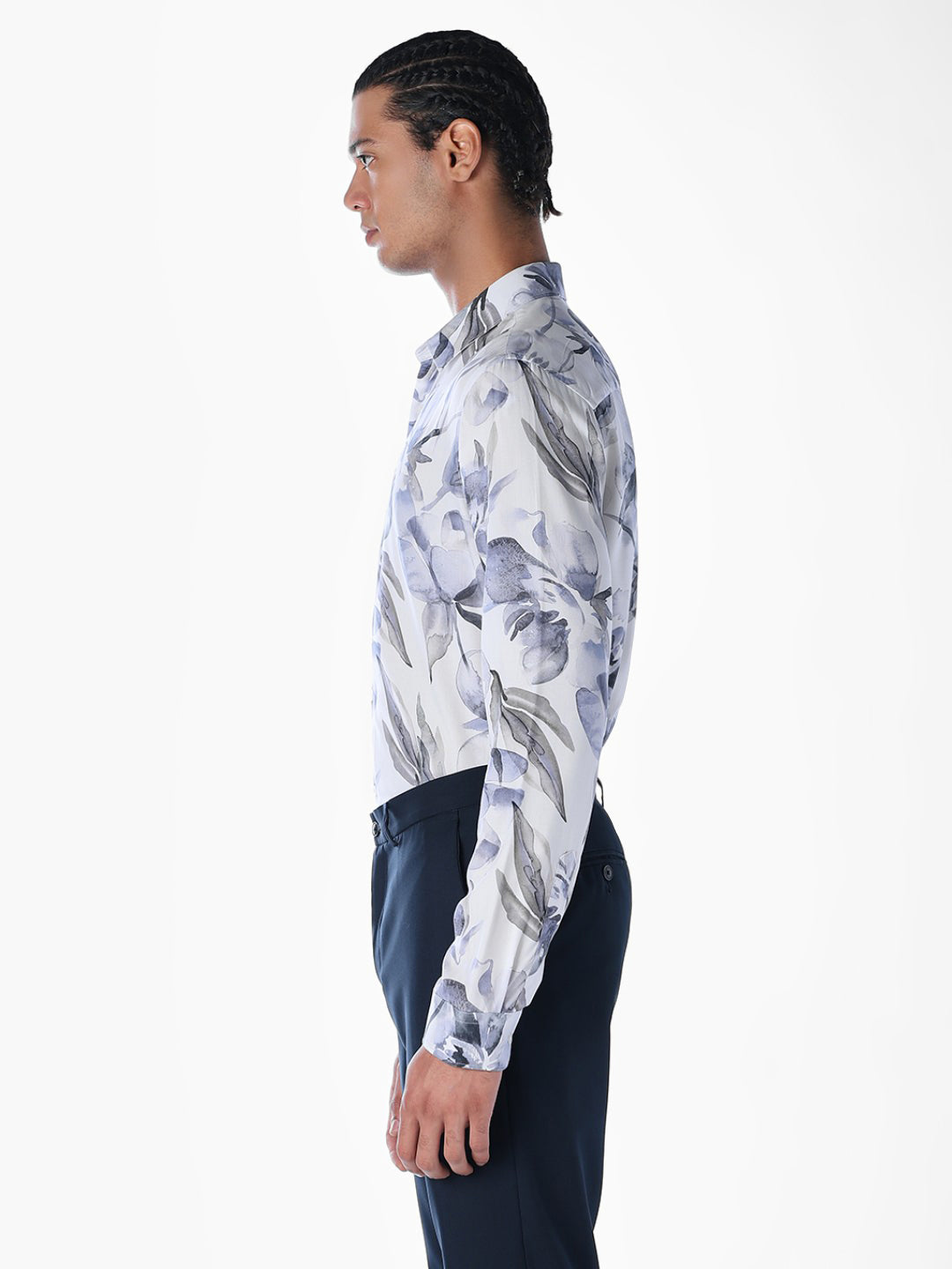 Viscose Printed Slim Fit Shirt