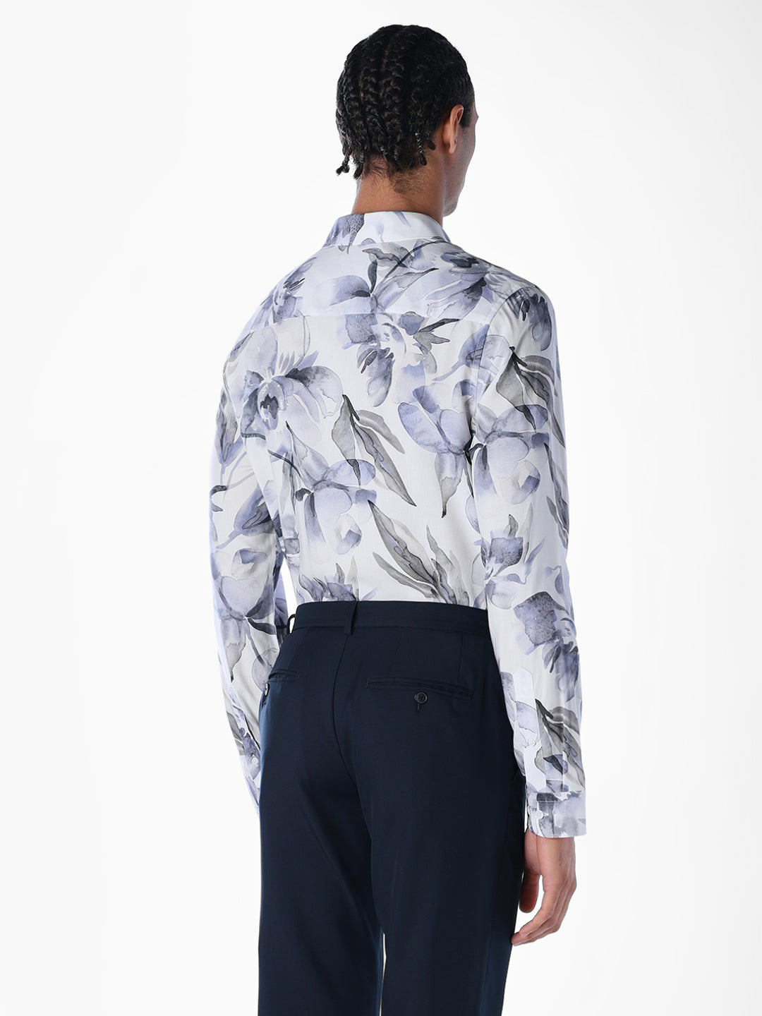 Viscose Printed Slim Fit Shirt