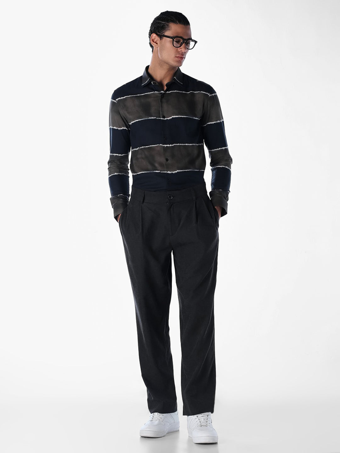 Printed Slim Fit Full Sleeves Shirt