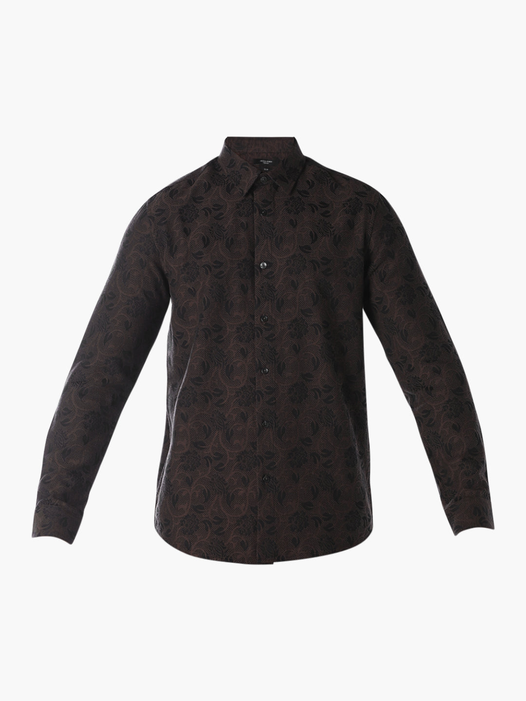 Jacquard Printed Slim Fit Shirt