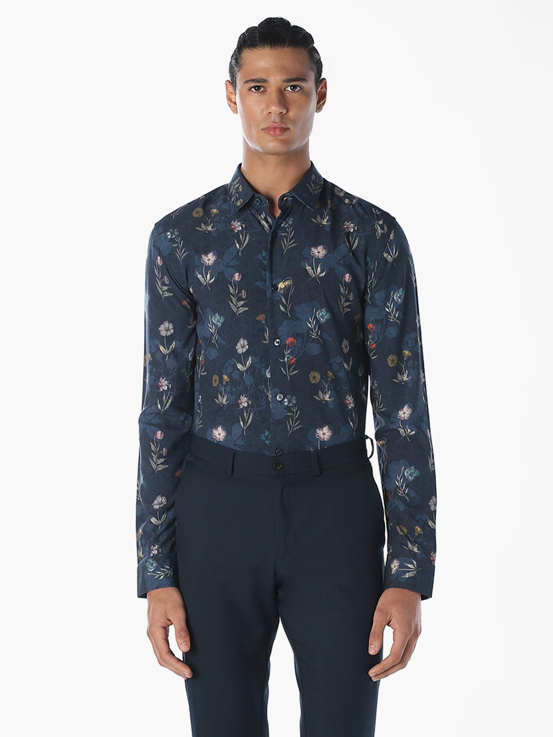 Printed Viscose Slim Fit Shirt