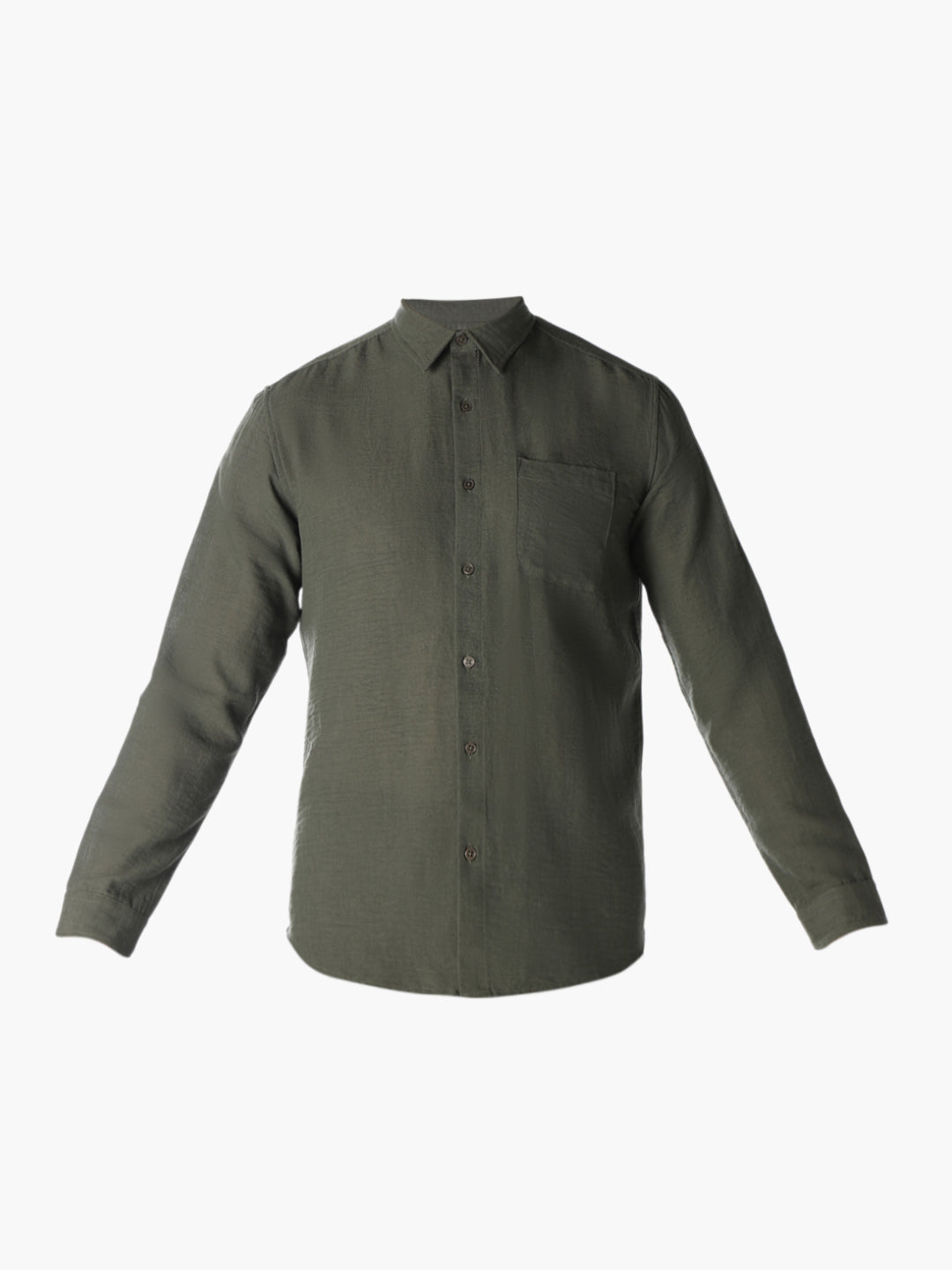 Olive Green Regular Fit Shirt