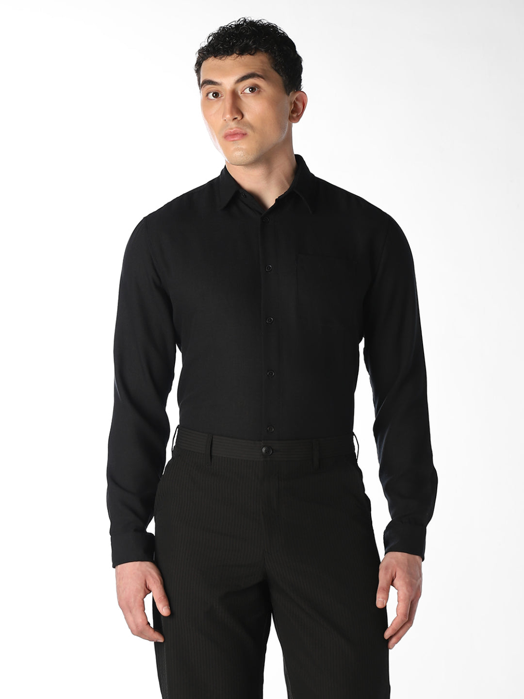 Black Regular Fit Shirt