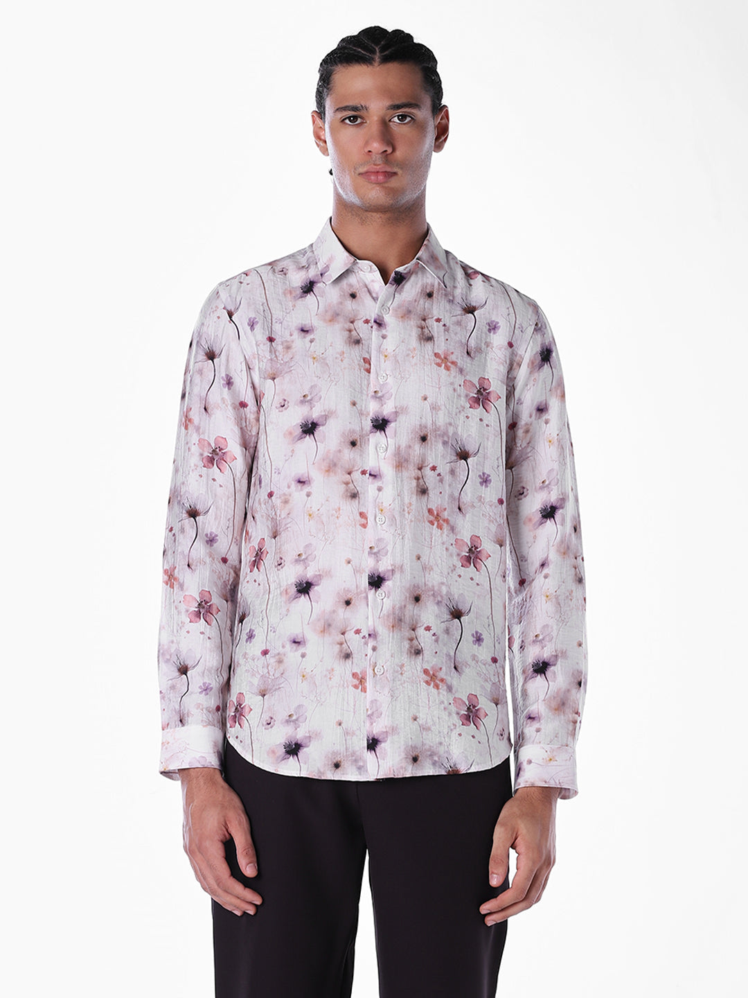 Tencel Blend Floral Shirt