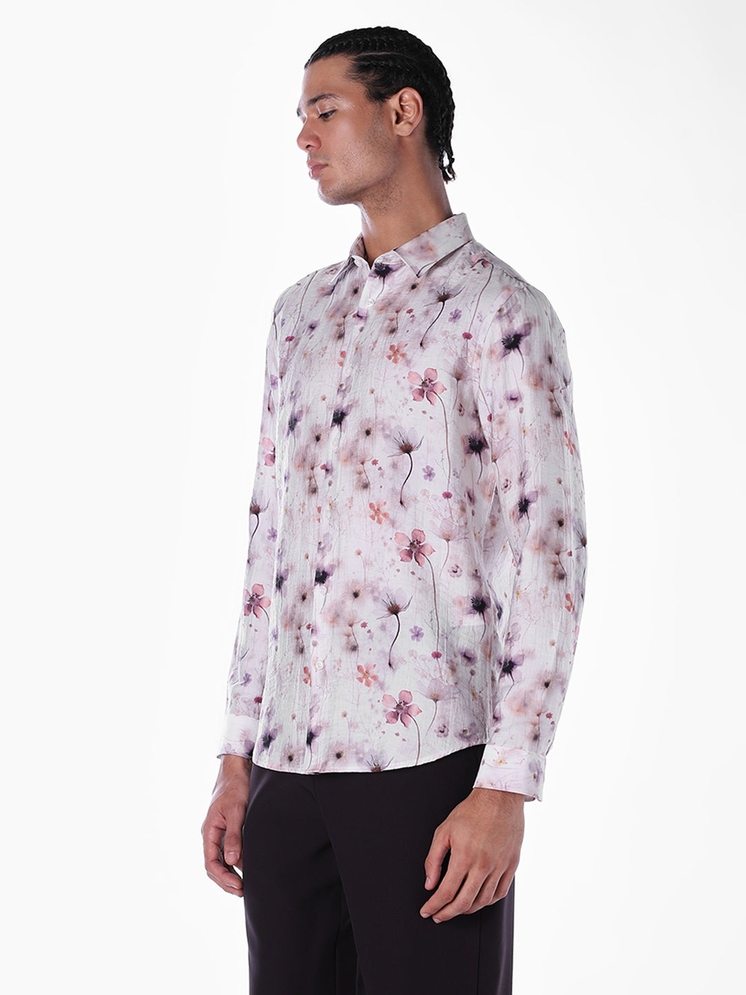 Tencel Blend Floral Shirt