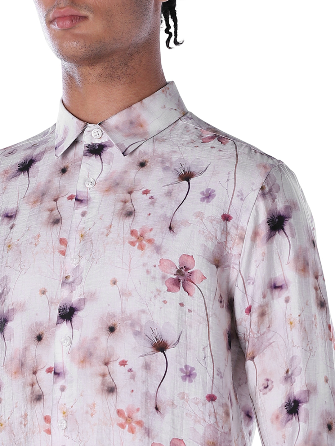 Tencel Blend Floral Shirt