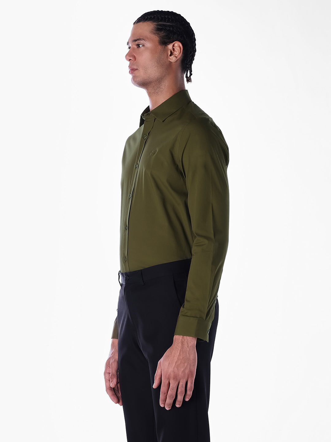 Cotton-Stretch Slim Fit Shirt