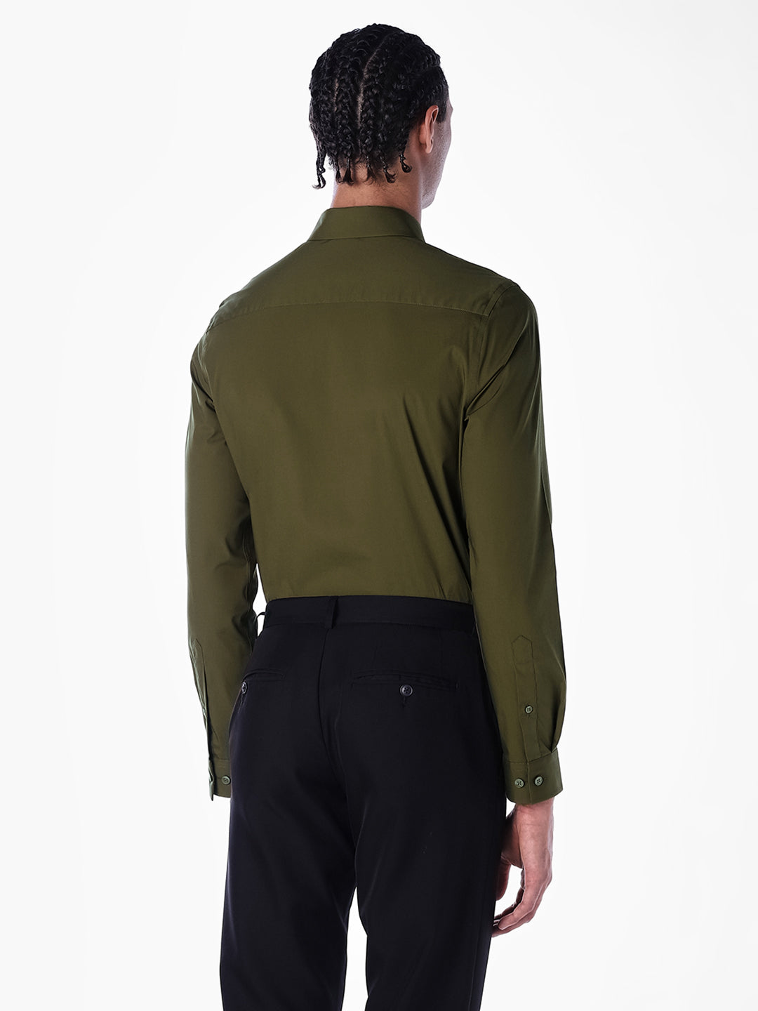 Cotton-Stretch Slim Fit Shirt