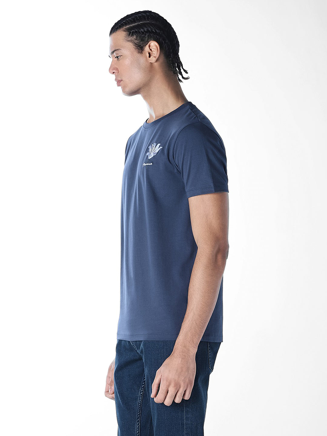 Dark Blue Crew Neck T-shirt