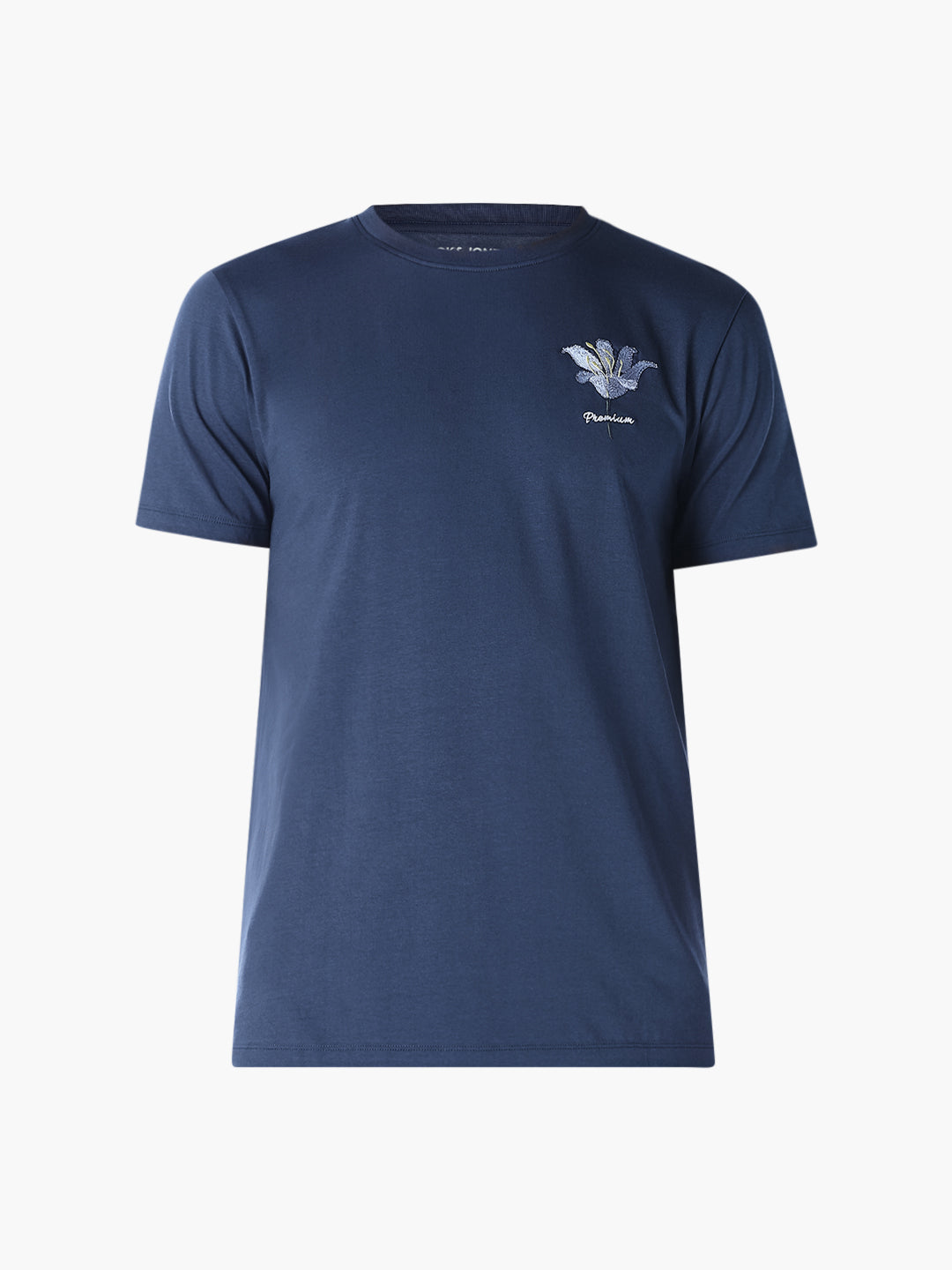 Dark Blue Crew Neck T-shirt