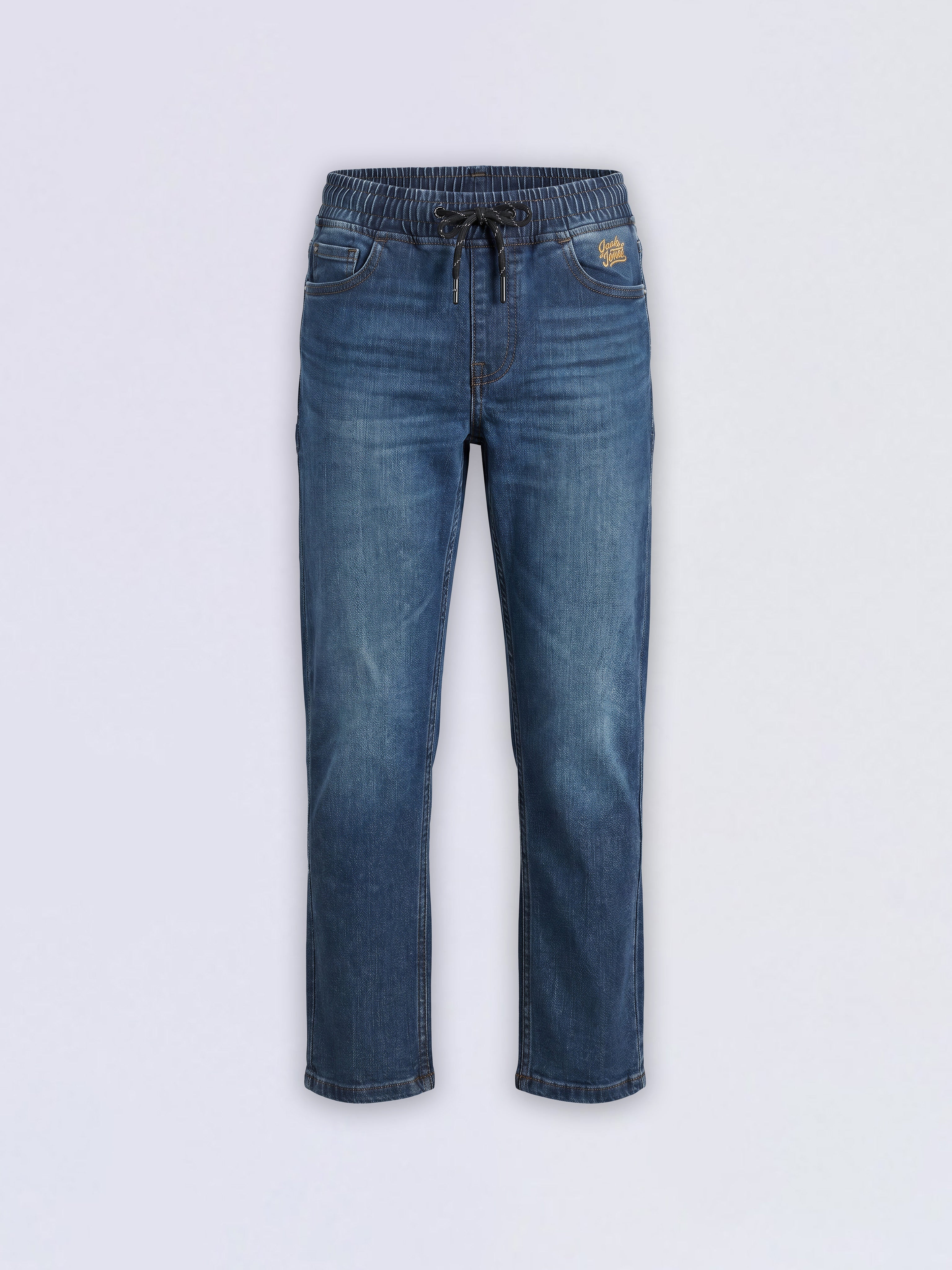 Boys Dark Blue 5 Pocket Jeans