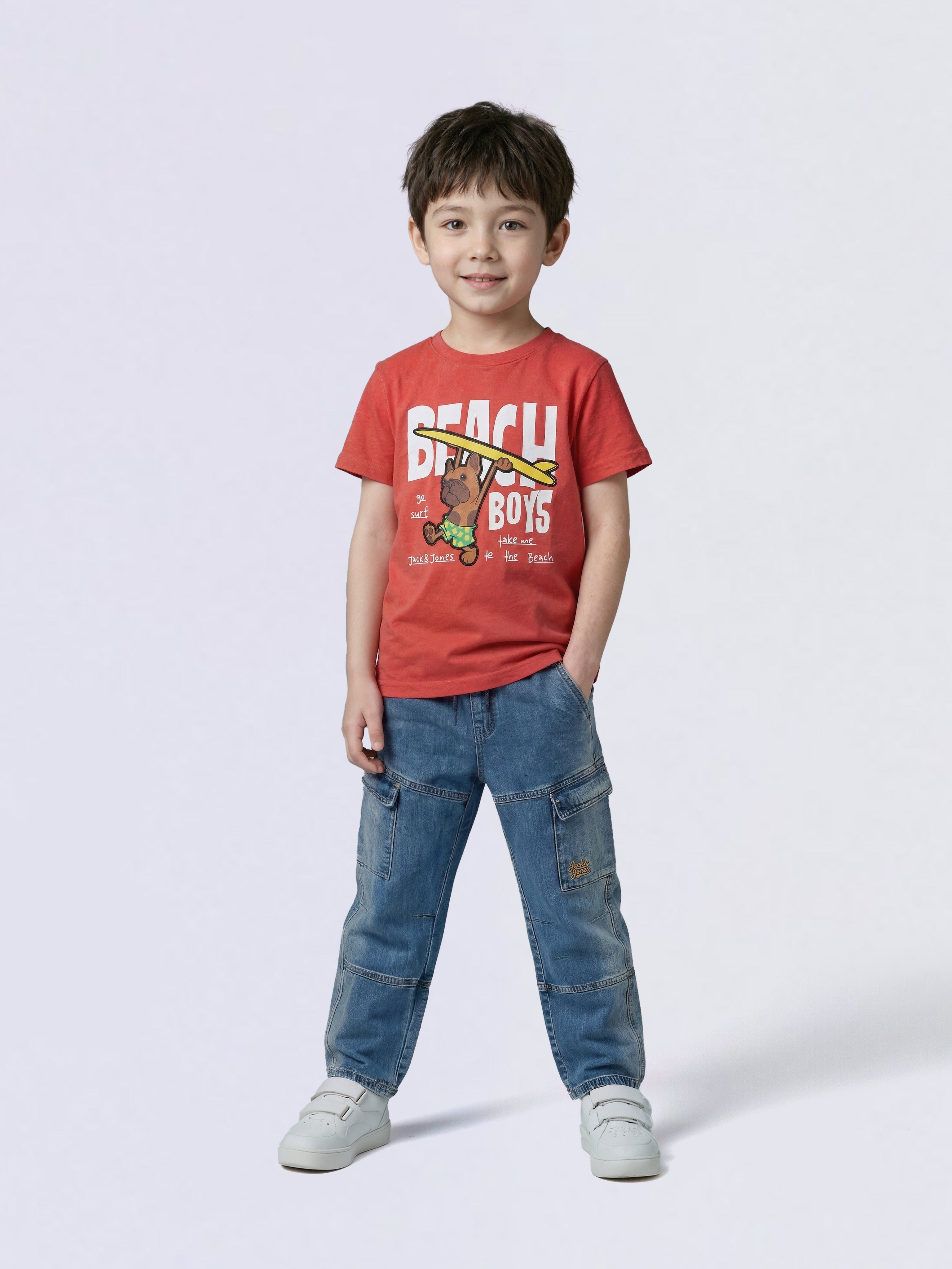 Boys Blue 6 Pocket Regular Fit Jeans