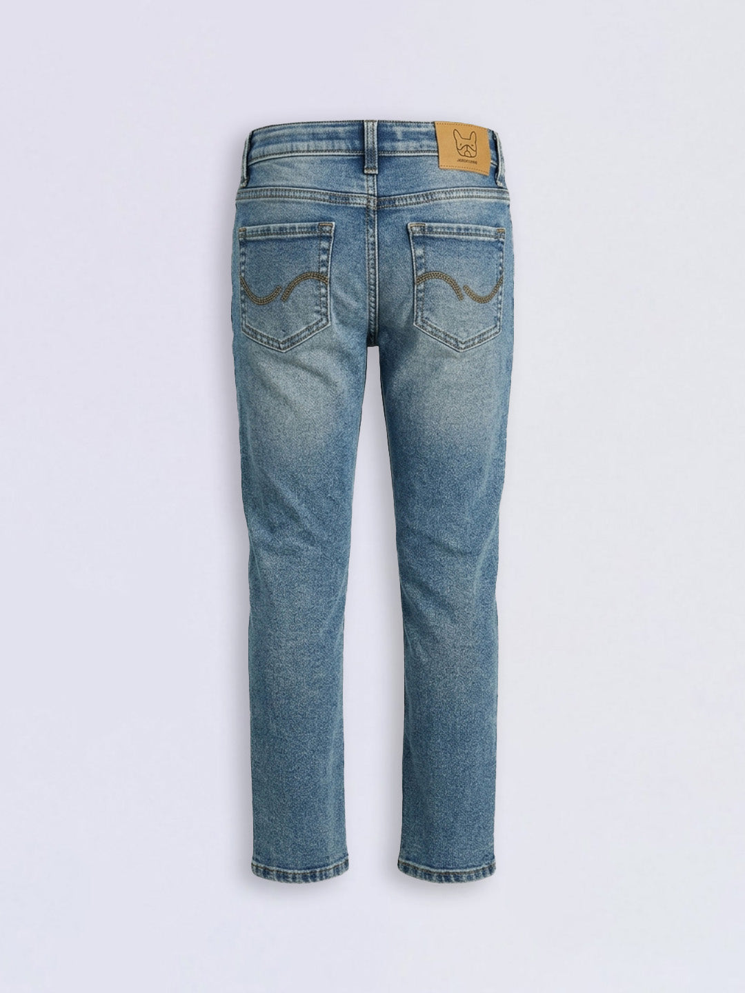 Boys Blue Mildly Distressed Regular Fit Jeans